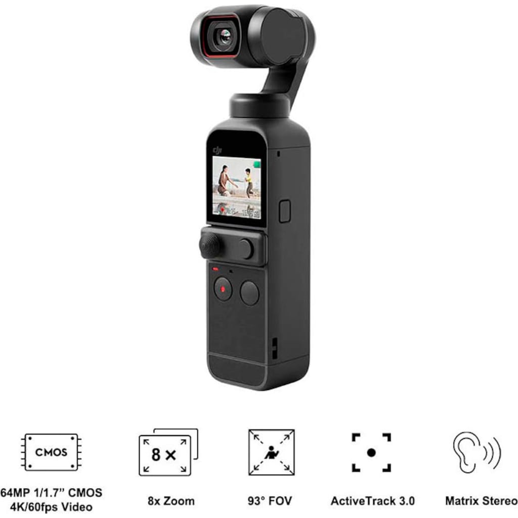 DJI Gimbal »Pocket 2 Creator Combo«, 1/1.7” CMOS, Zeitraffer, Slow Motion, 8x Zoom, Livestreaming