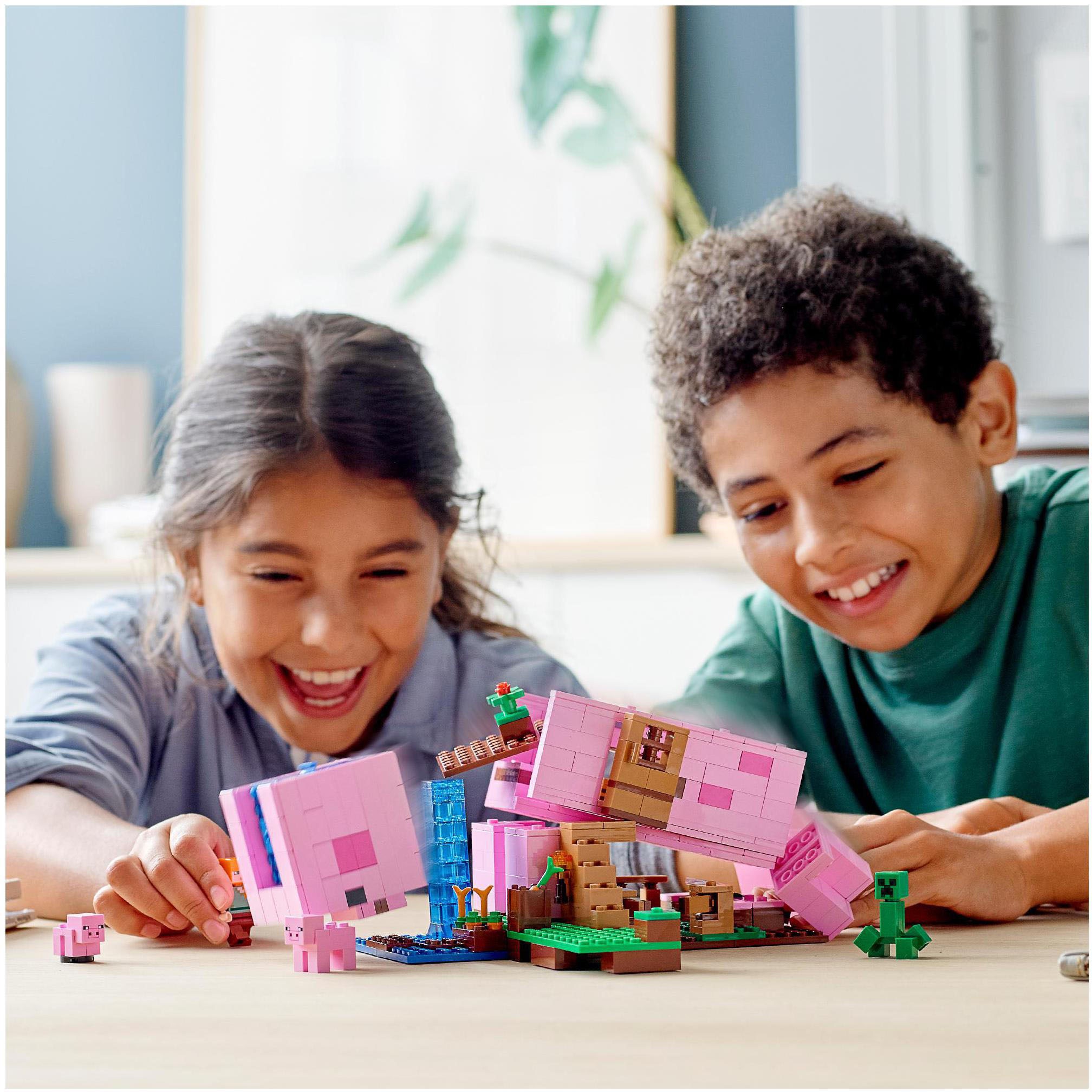 LEGO® Konstruktionsspielsteine »Das Schweinhaus (21170), LEGO® Minecraft™«, (490 St.), Made in Europe