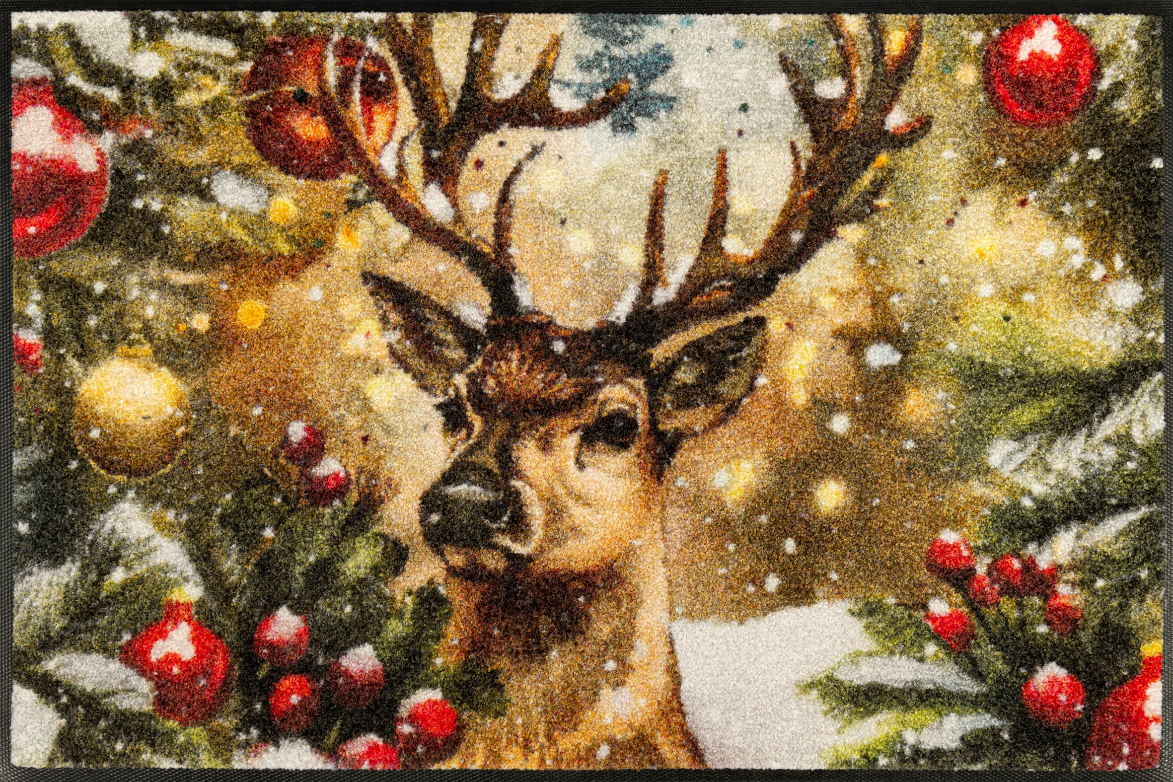 wash+dry by Kleen-Tex Fußmatte "Festive Spirit" rechteckig 7 mm Höhe waschbar und trocknergeeignet