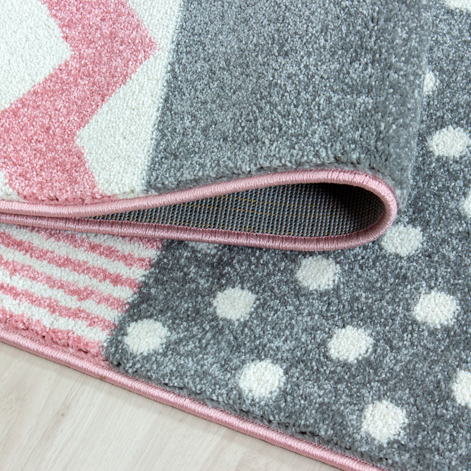 Ayyildiz Teppiche Kinderteppich »Kids 620«, rund, 12 mm Höhe, auch rechteckig, Kurzflor, Sterne Wolken
