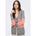 Only Cardigan »ONLLESLY L/S BUTTON CARDIGAN EX KNT«, Colorblock Design