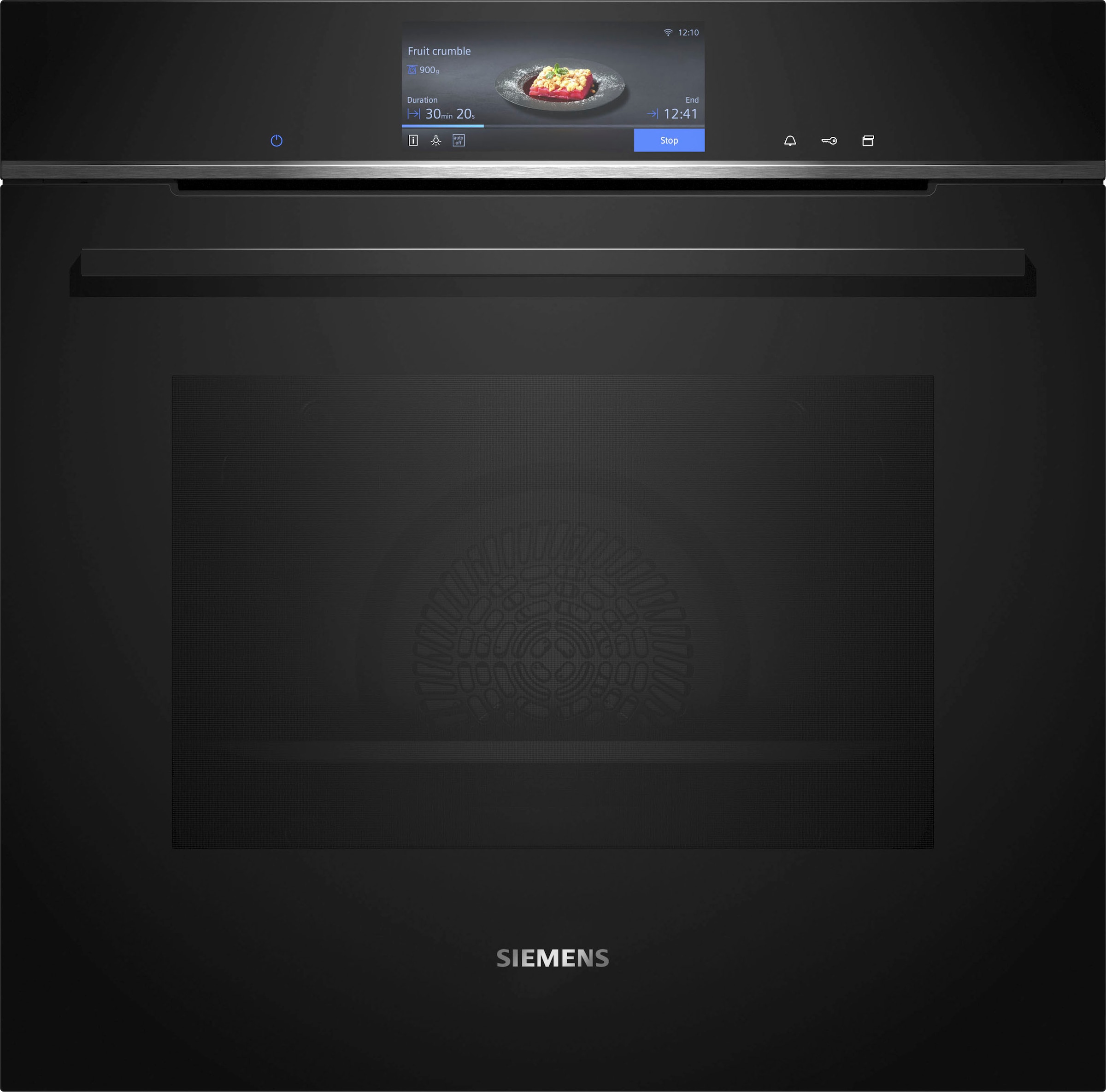 SIEMENS Dampfbackofen iQ700 "HS758G3B1" mit Teleskopauszug nachrüstbar mit ecoClean Plus cookControl Pro für perfekte Gerichte & schnelles, gesundes Dampfgaren