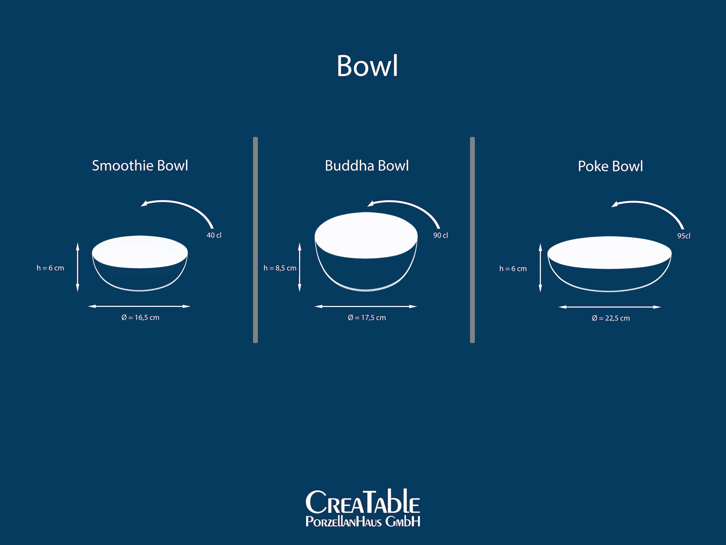 CreaTable Schale »Nature Collection, Bowl Set 12-tlg« 12 Stk. aus Steinzeug Handwerklicher Look, Vintage