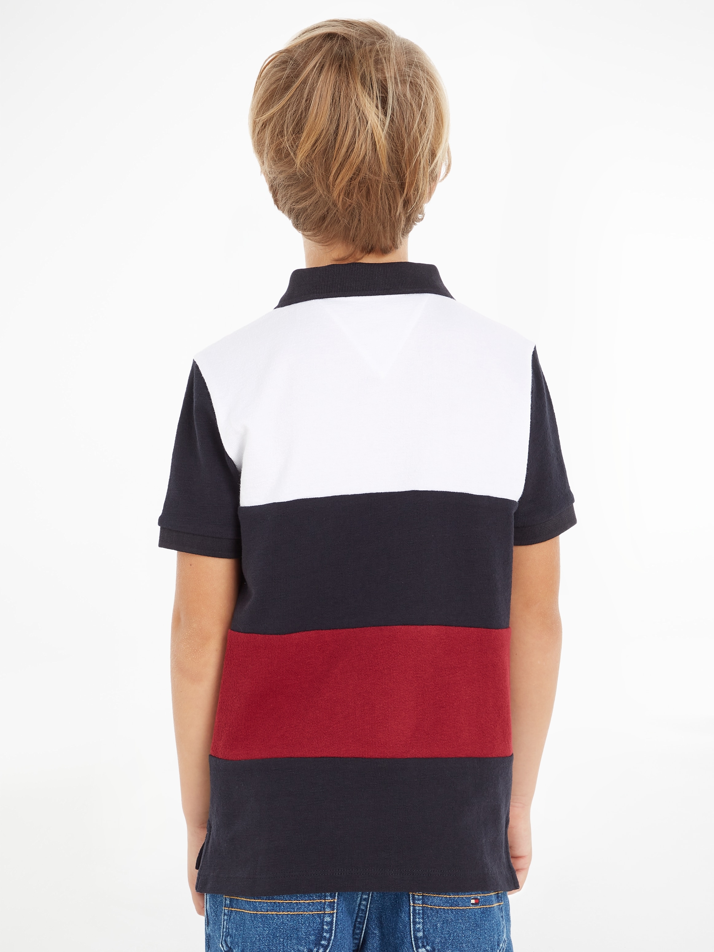 Tommy Hilfiger Poloshirt »CLRBLOCK GLOBAL STRIPE POLO S/S«, mit Streifen in den typischen Hilfiger Farben