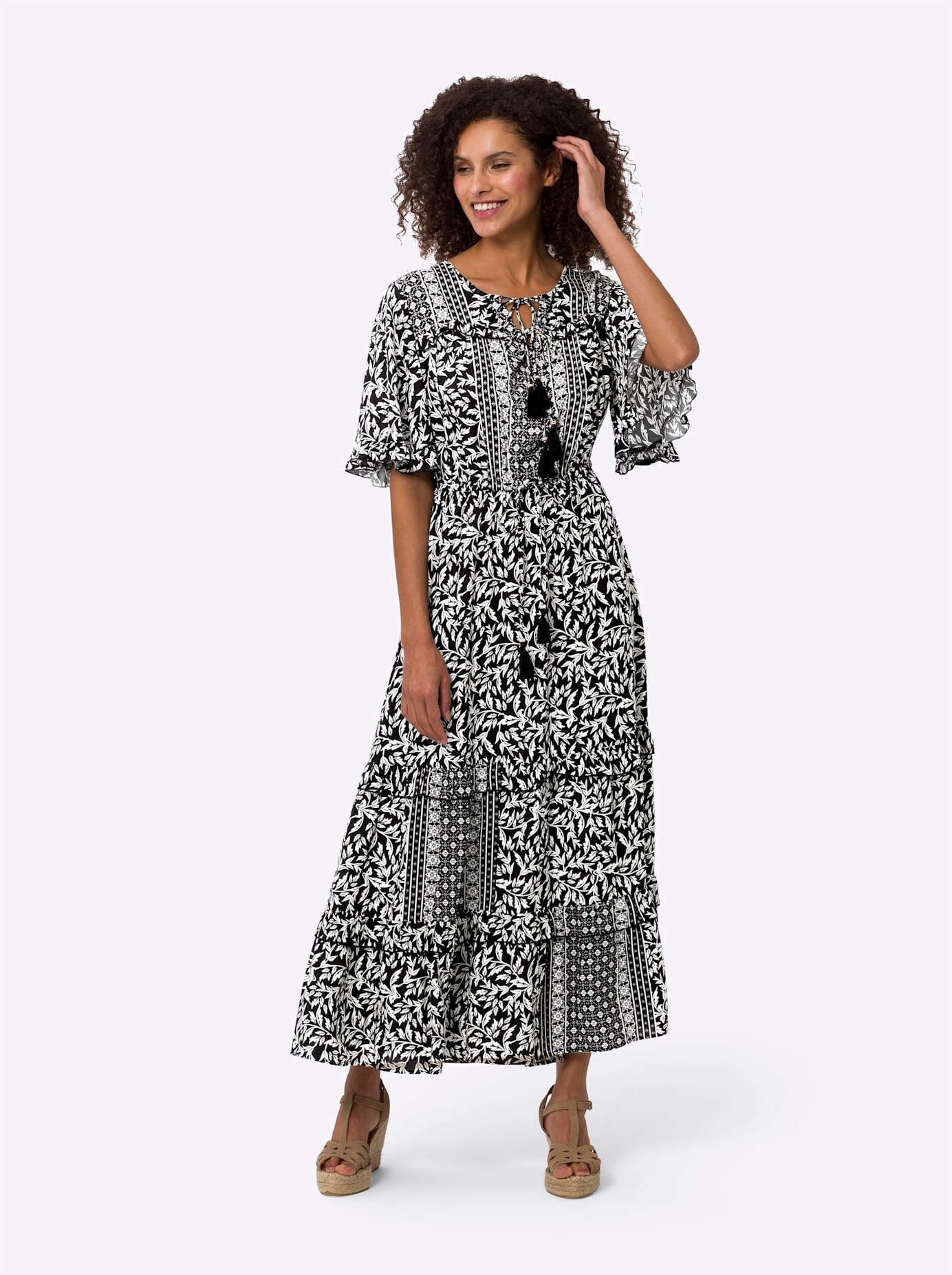 heine Maxikleid »Druck-Kleid«
