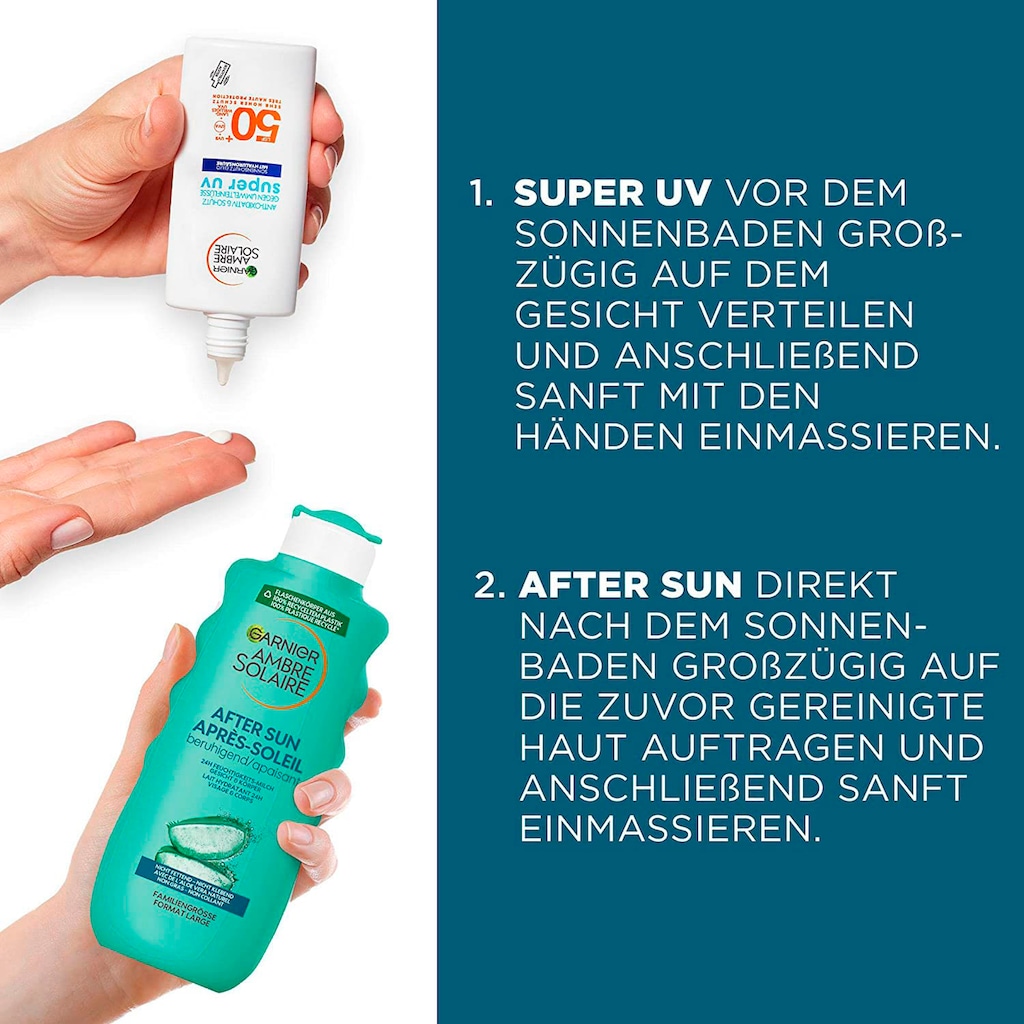 GARNIER Sonnenschutzfluid »Ambre Solaire Sensitive expert+«