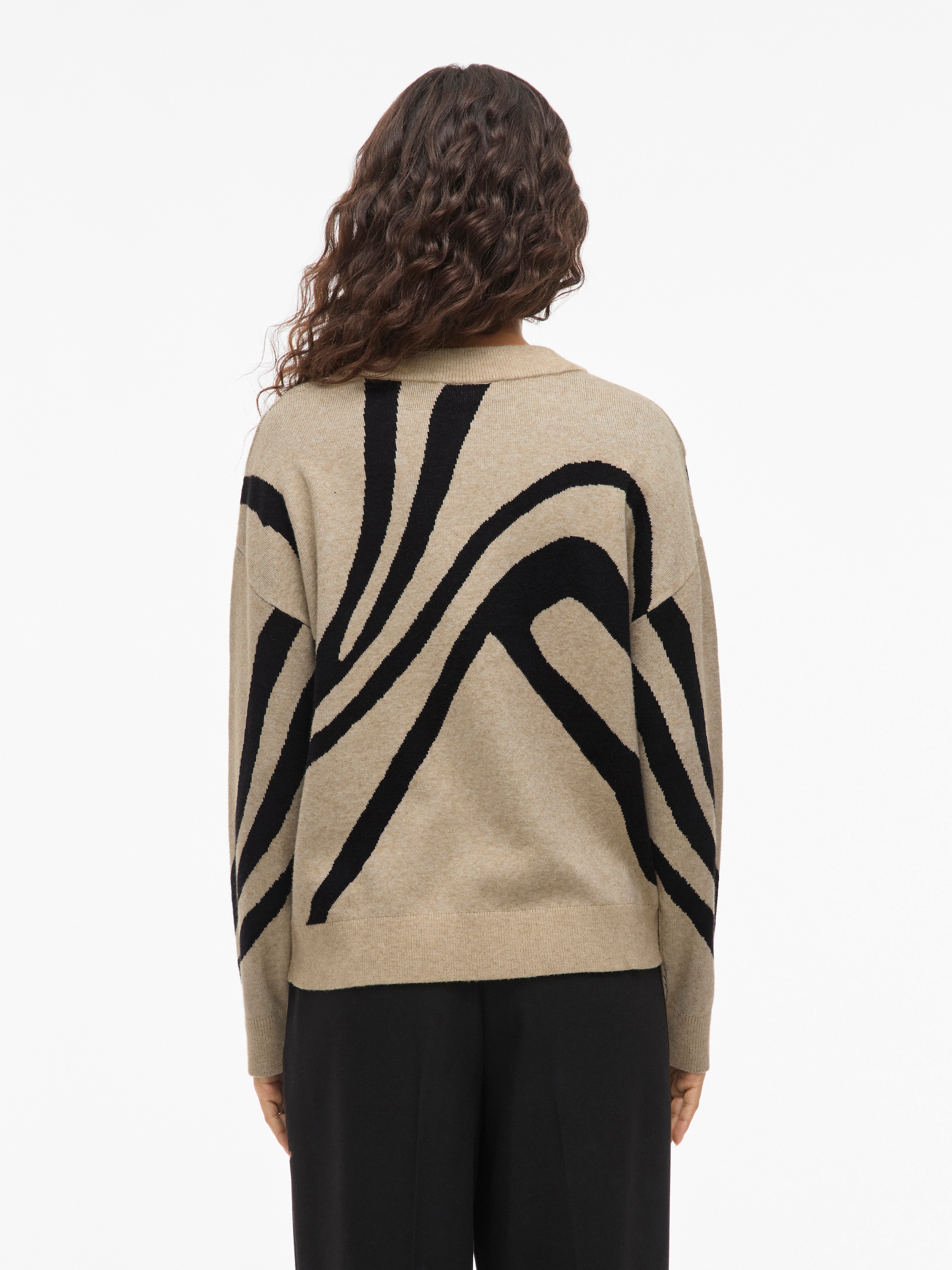 Vila Strickpullover »VITIF JACQUARD L/S KNIT TOP - NOOS«