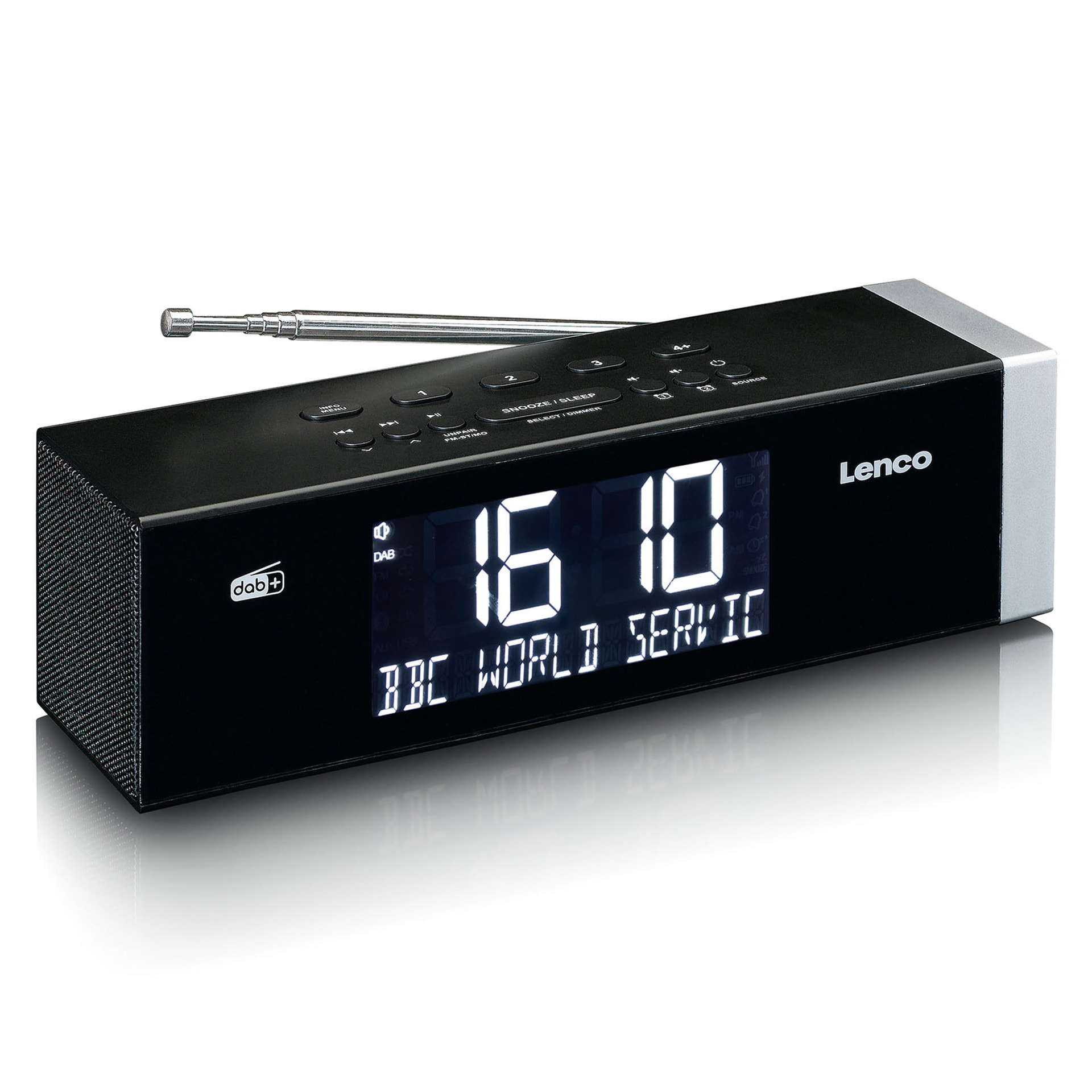 Digitalradio (DAB+) »CR-640BK DAB+/FM Stereo Uhrenradio mit BT und 2x4W RMS«,...