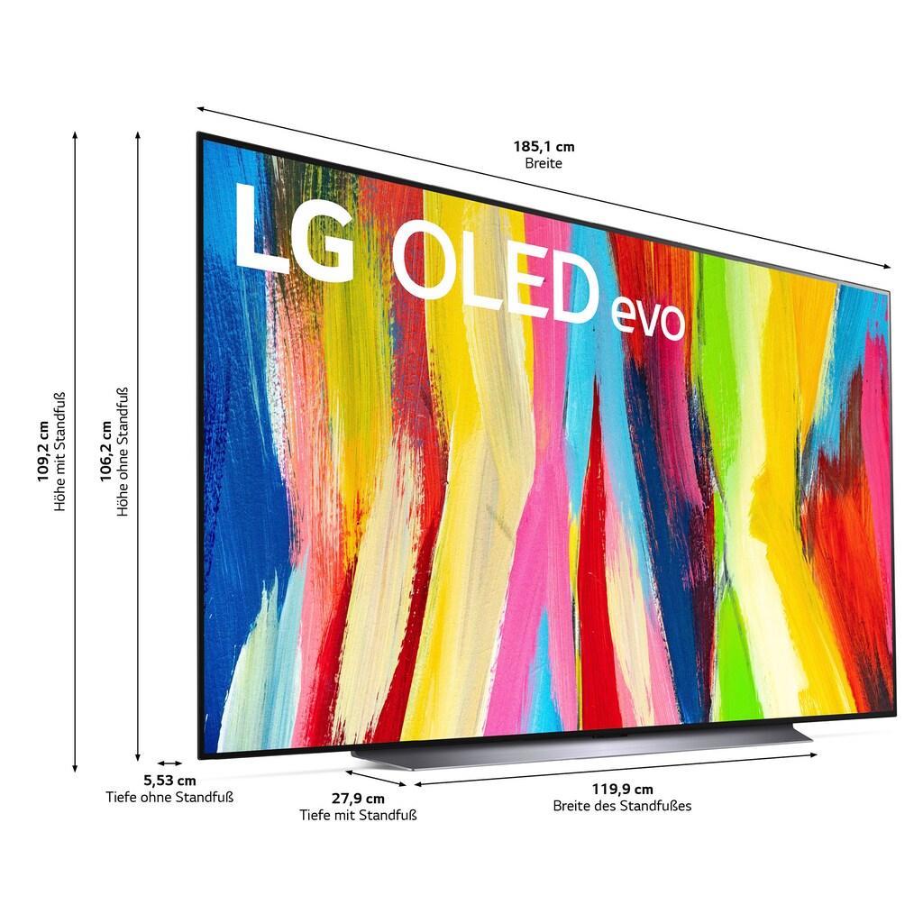 LG OLED-Fernseher »OLED83C27LA«, 210 cm/83 Zoll, 4K Ultra HD, Smart-TV