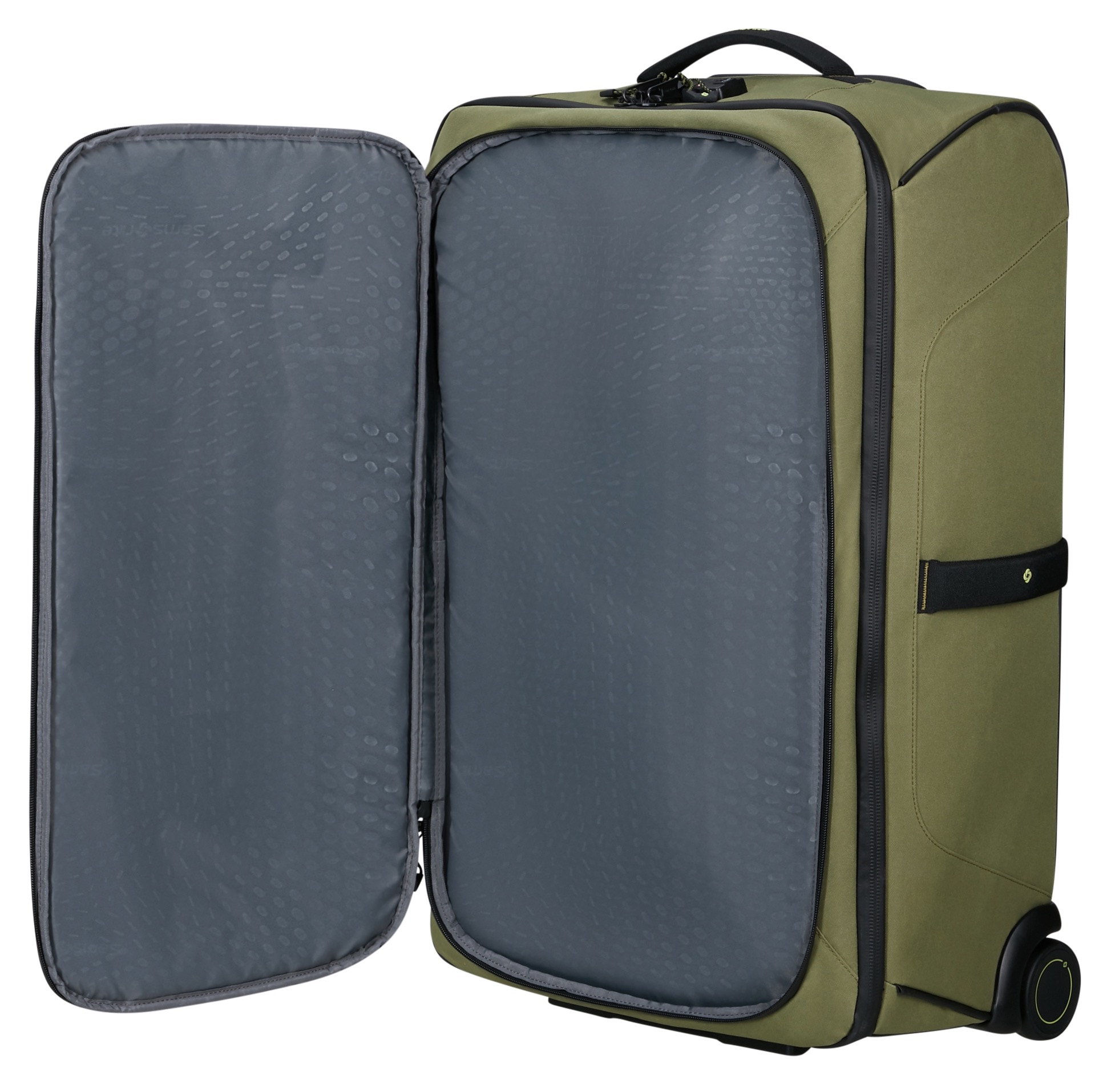 Samsonite Reisetasche »ECODIVER DUFFLE/WH, verschiedene Größen« TSA-Schloss und Trolley-Gestänge