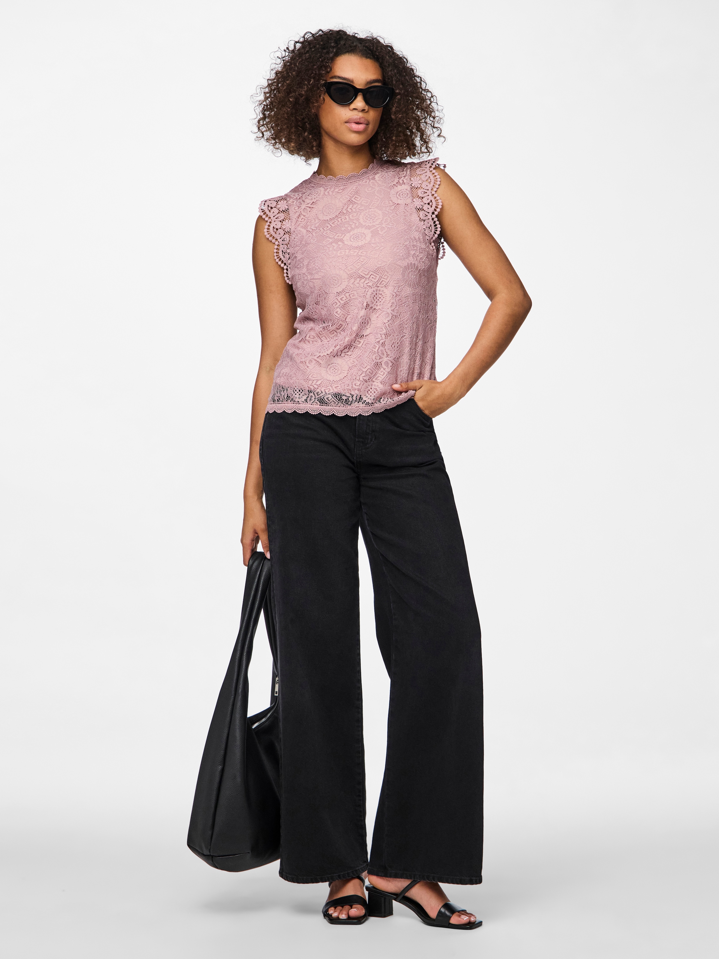 pieces Spitzentop »PCOLLINE«