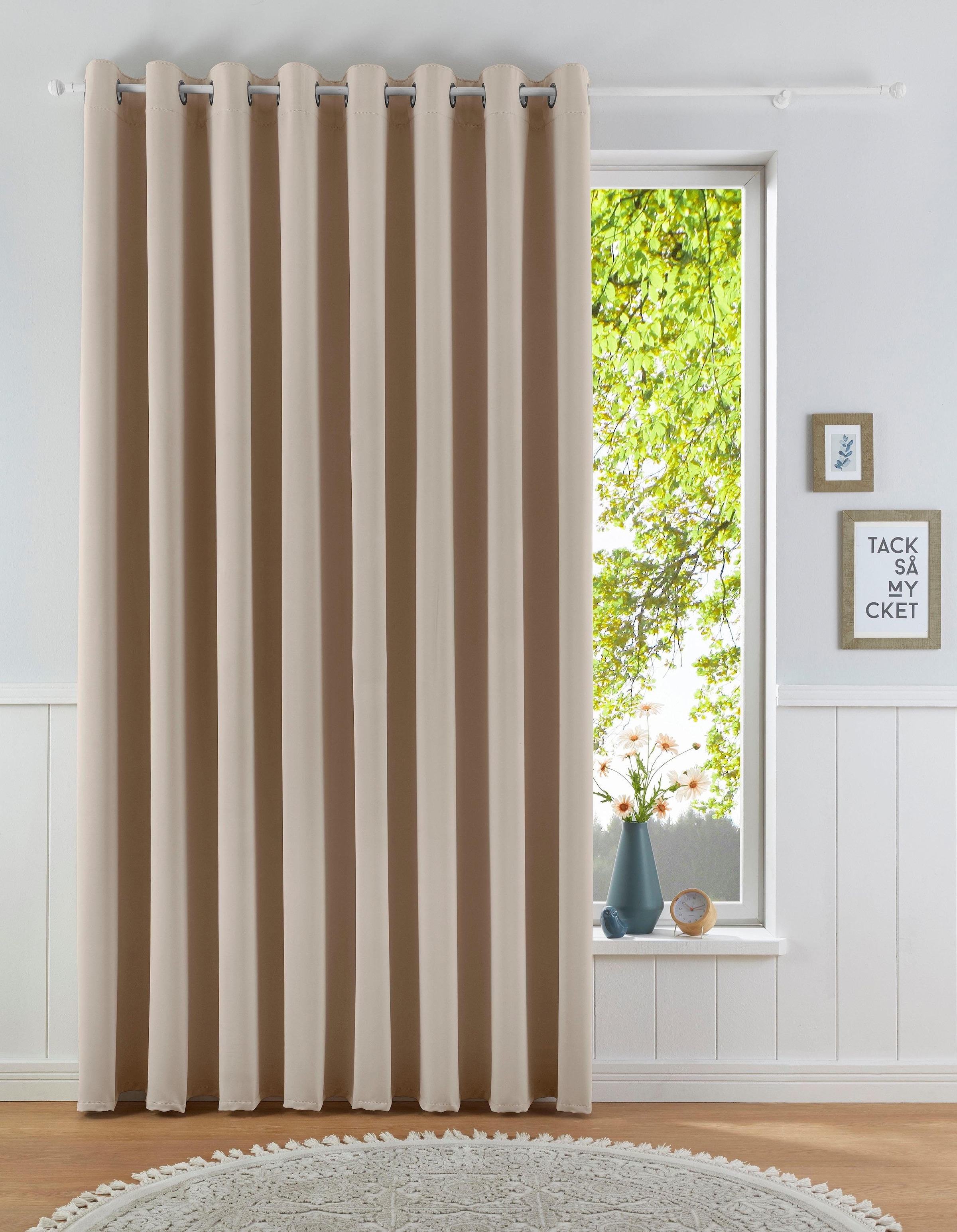 my home Verdunkelungsvorhang »Solana«, (1 St.), Vorhang, Gardine, Breite  280 cm, verdunkelnd, einfarbig, Raumteiler online kaufen