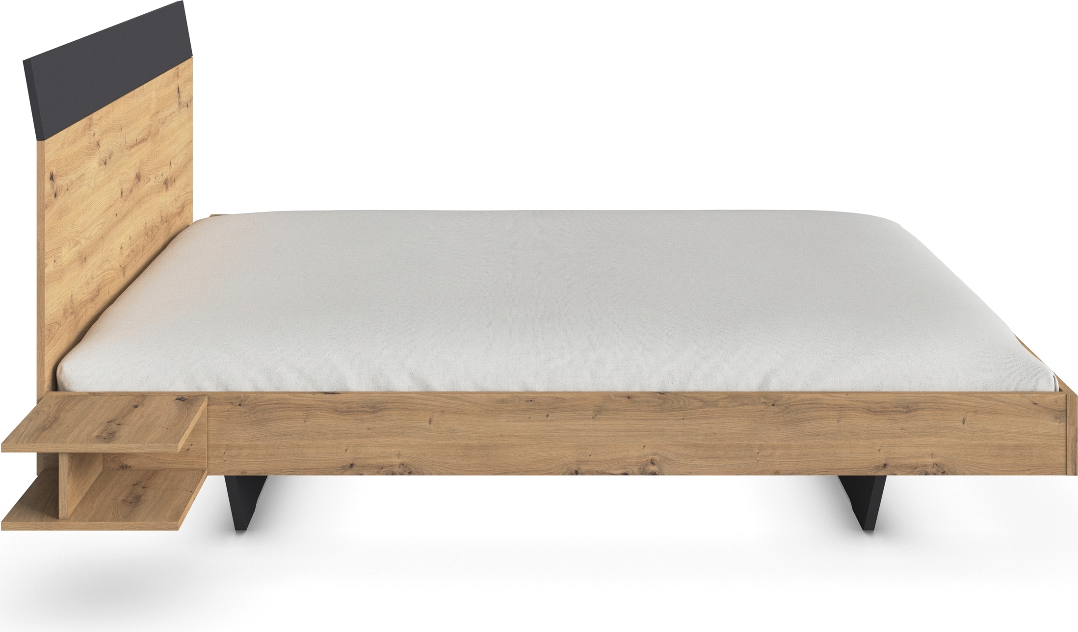 rauch Bettanlage »Monza« in schwebender Optik und hohem Bettkopfteil sowie 2 Nachttische