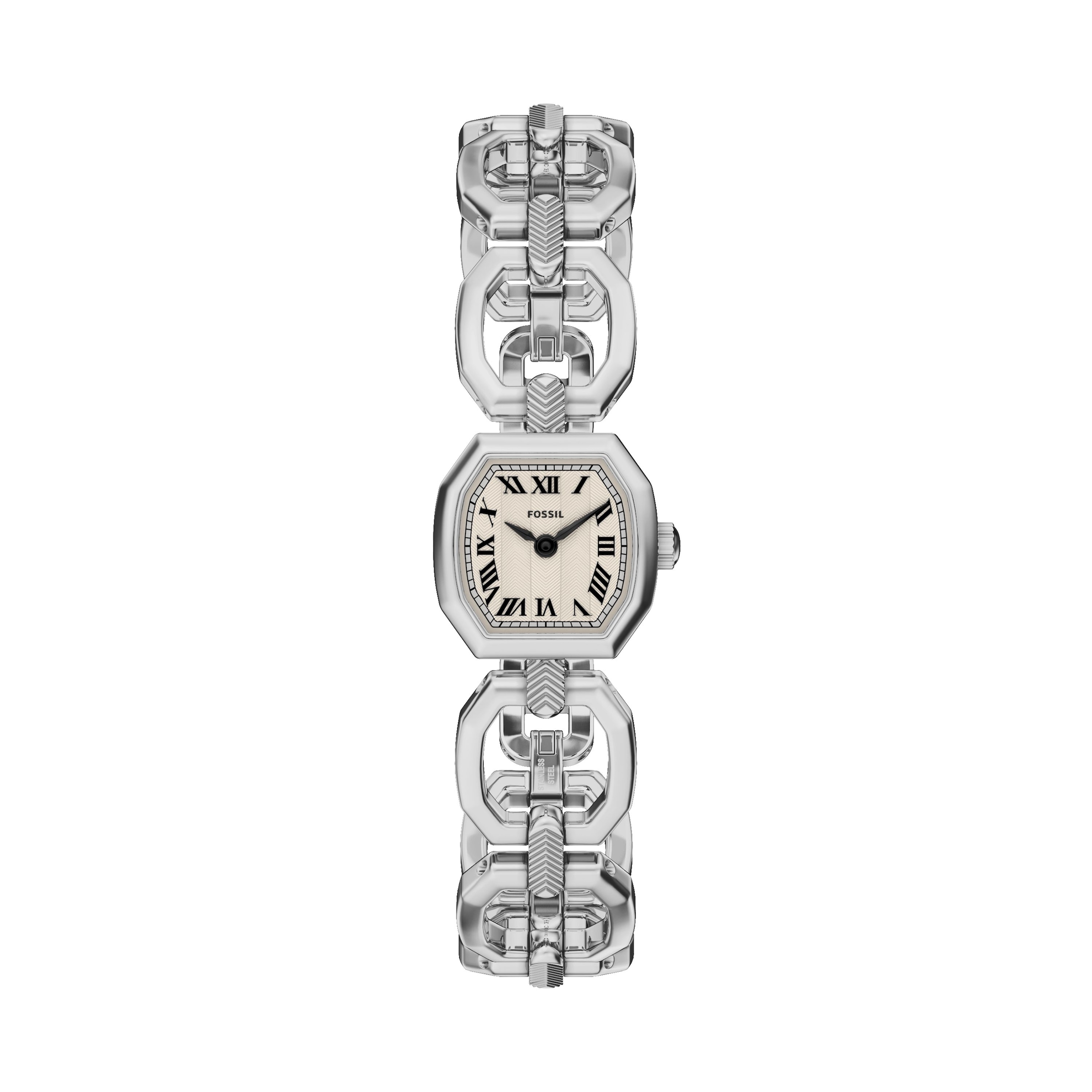 Fossil Quarzuhr »Harlow« Armbanduhr, Damenuhr, Edelstahlarmband, analog