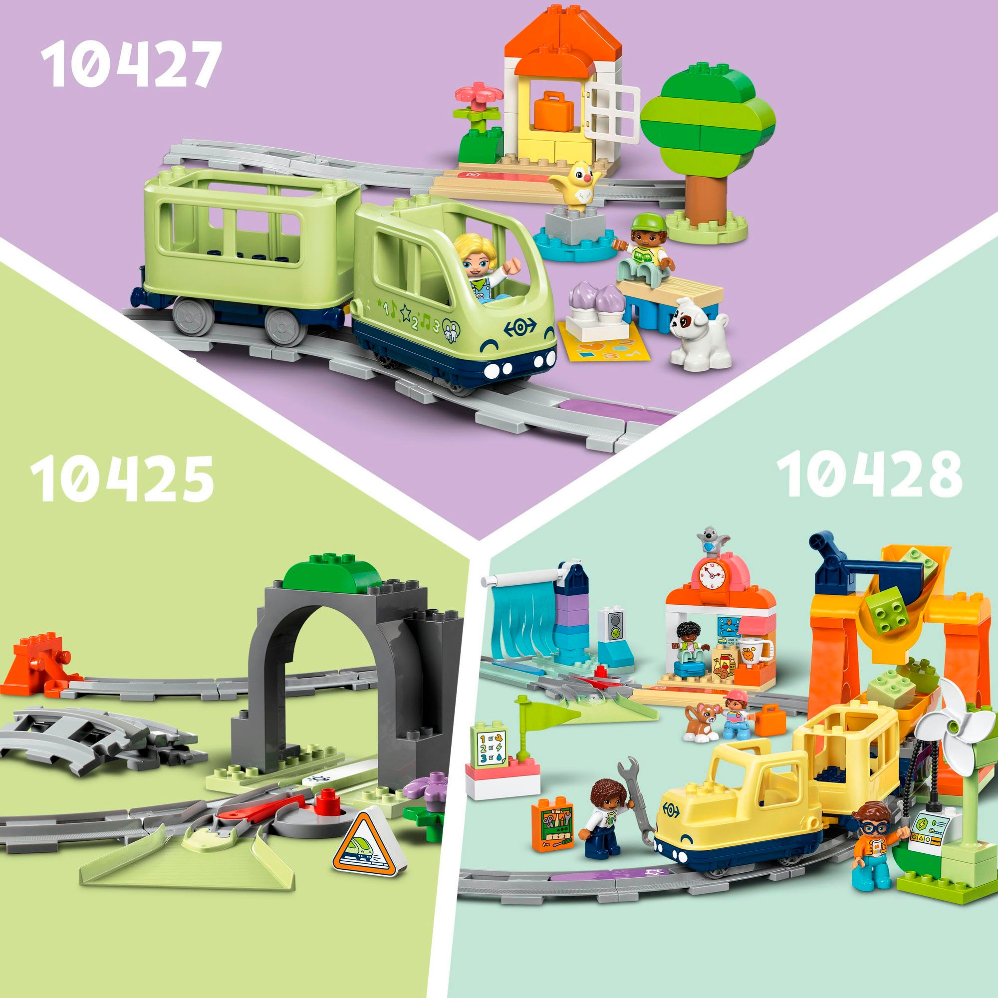 LEGO® Konstruktionsspielsteine »Eisenbahnbrücke und Schienen – Erweiterungsset (10426)«, (42 St.), LEGO DUPLO Town; Made in Europe