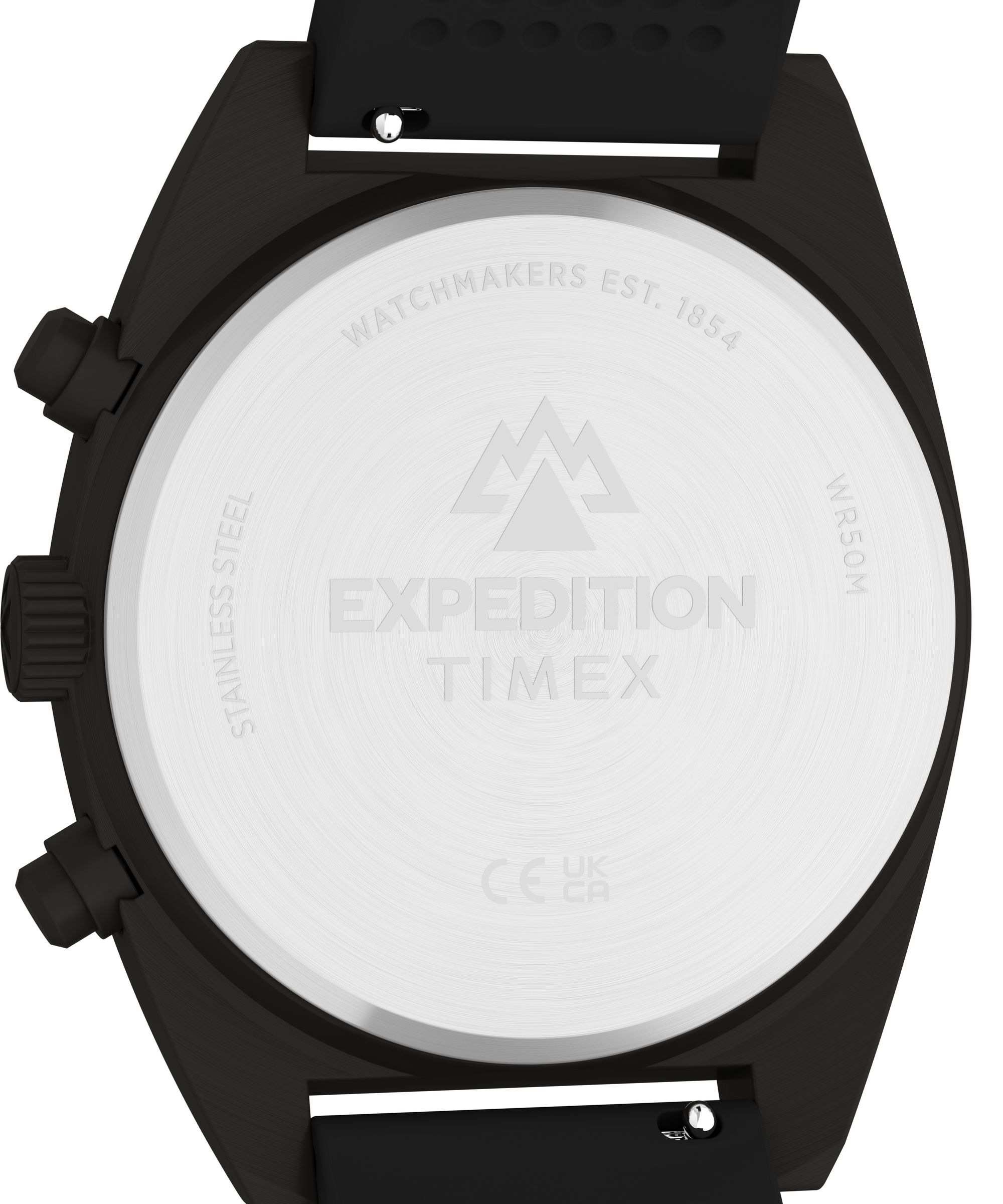 Timex Quarzuhr »Expedition® Capstone Chronograph« Armbanduhr, Herrenuhr, Silikonarmband, analog, Tag, Beleuchtung