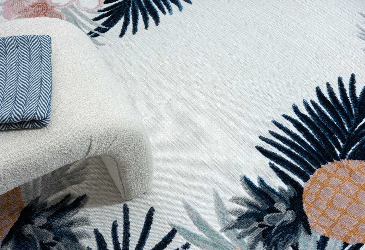 Myflair Möbel & Accessoires Teppich »Sunny Lagerräumung«, rechteckig, 8 mm Höhe, Blumen Motiv, mit Bordüre, Outdoor geeignet, Balkon, Terrasse