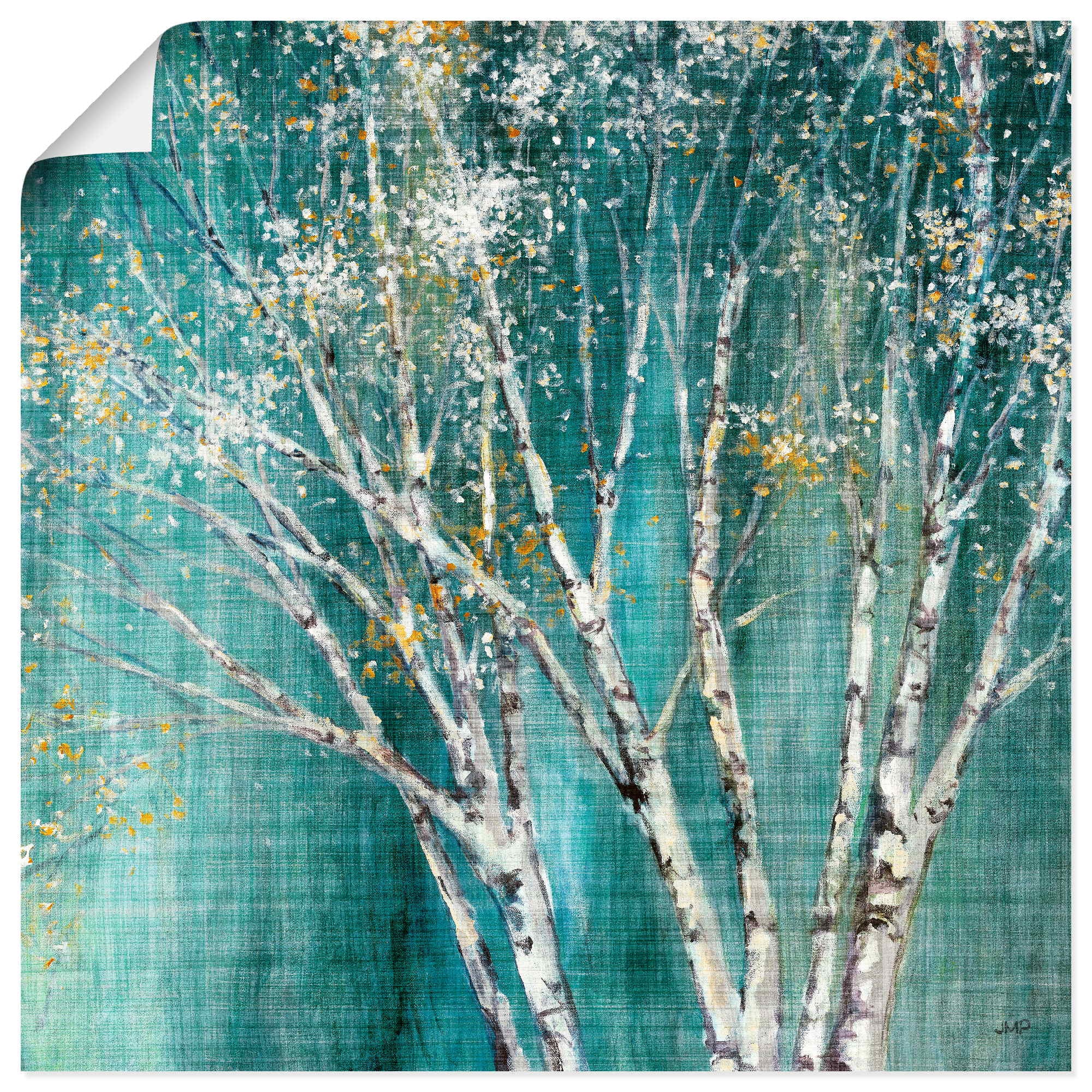 Artland Wandbild »Blaue Birke«, Bäume, (1 St.), als Leinwandbild,  Wandaufkleber oder Poster in versch. Größen auf Rechnung kaufen