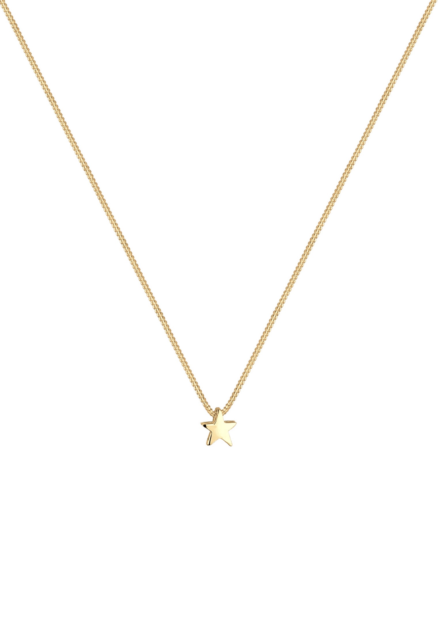 Elli Kette mit Anhänger »Halskette Stern Schlicht Basic 925 Silber«