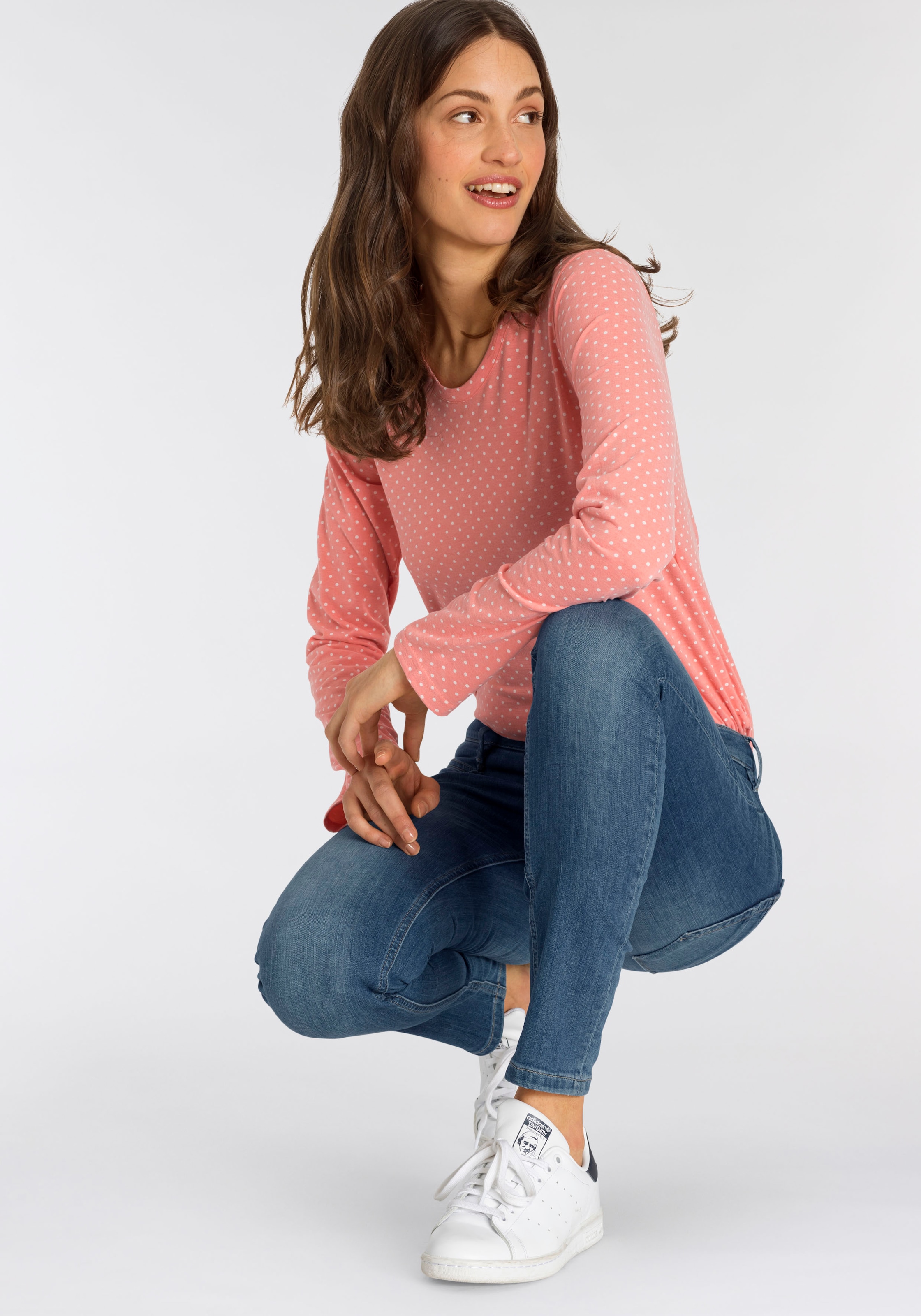 GANG Skinny-fit-Jeans »94MEDINA«, mit stylischer halb offener Knopfleiste