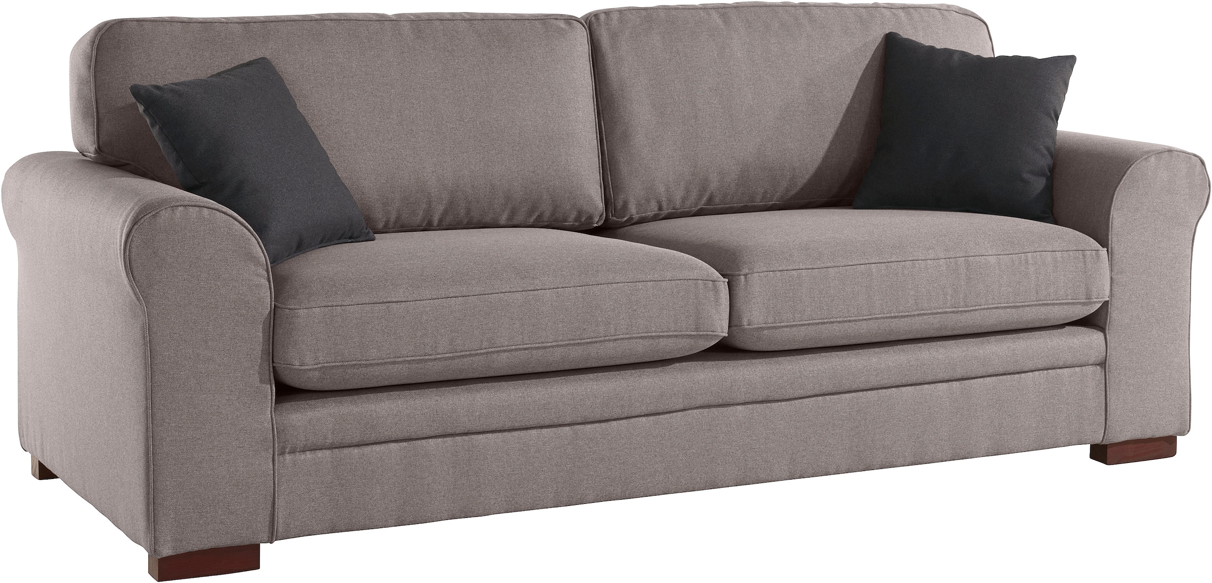 Home affaire 3-Sitzer »Broughton« weicher Sitzkomfort, incl. 2 Zierkissen, Keder