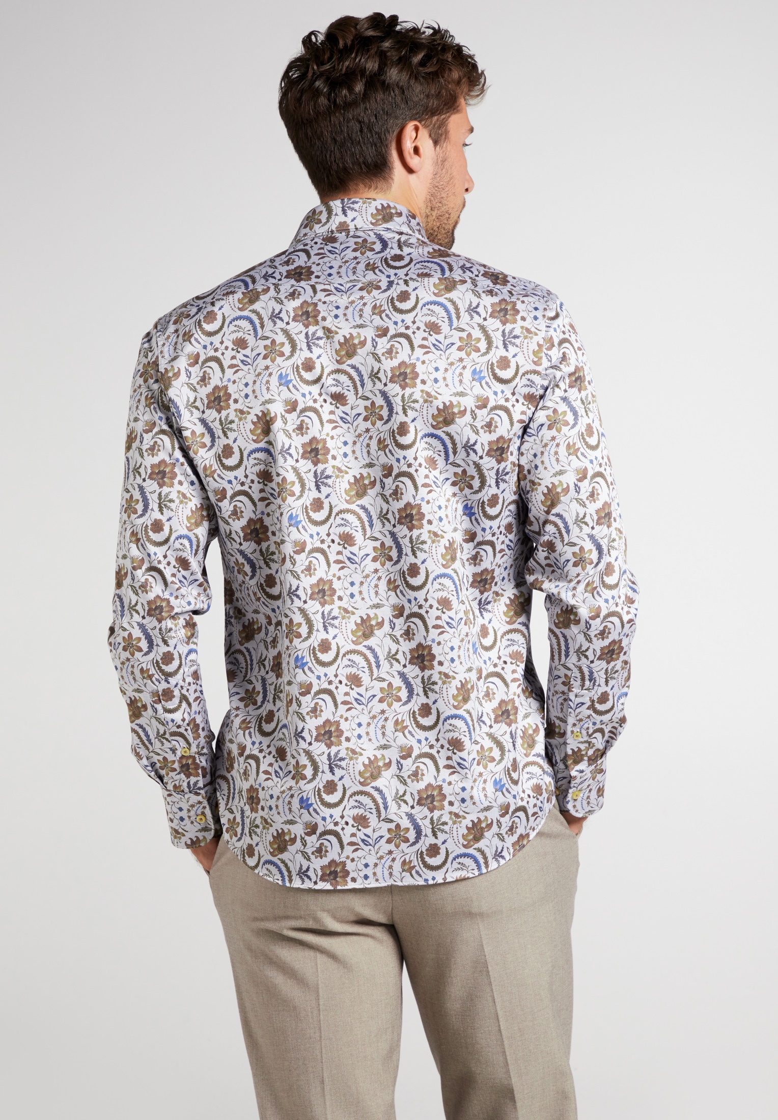 Eterna Langarmhemd »MODERN FIT« EASY IRON (bügelleicht)