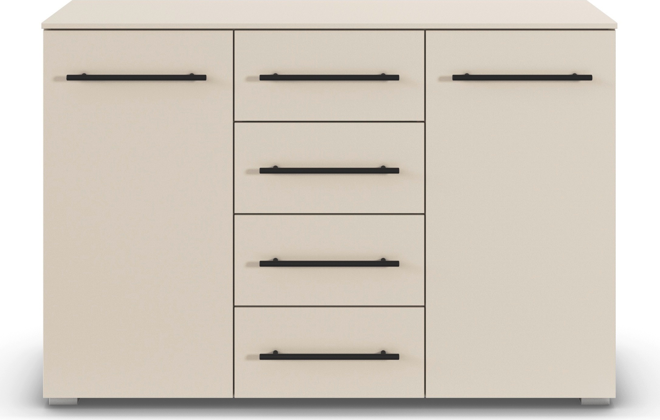 rauch Kombikommode »Sideboard Schubladenkommode AVOLA mit Dekorfront« Breite 120 cm inkl. Soft-Close-Funktion,  vier große Schubladen und 2 Türen, mit 4 Einlegeböden MADE IN GERMANY