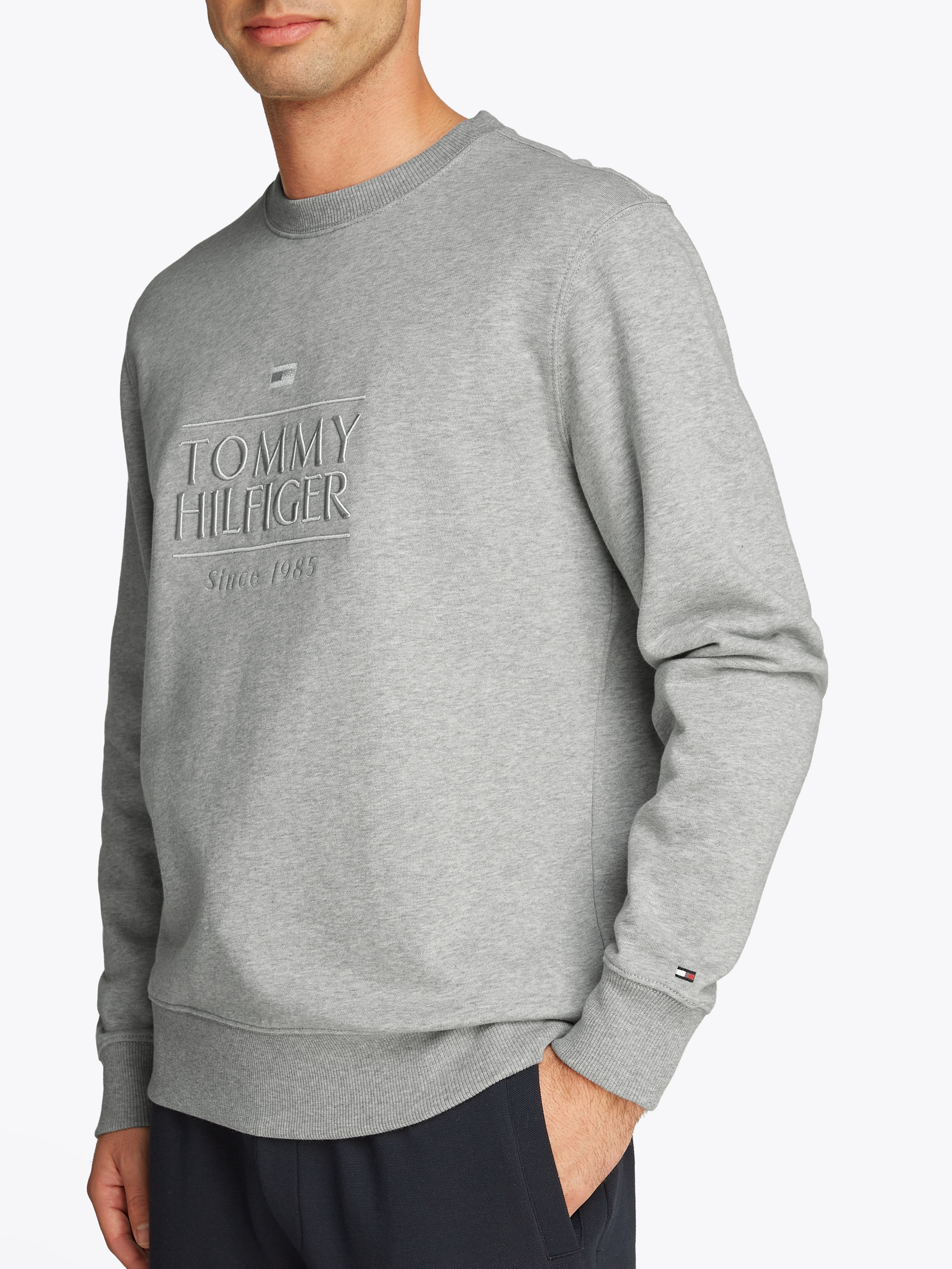 Tommy Hilfiger Sweatshirt »HILFIGER EMBRO LOGO SWEATSHIRT«