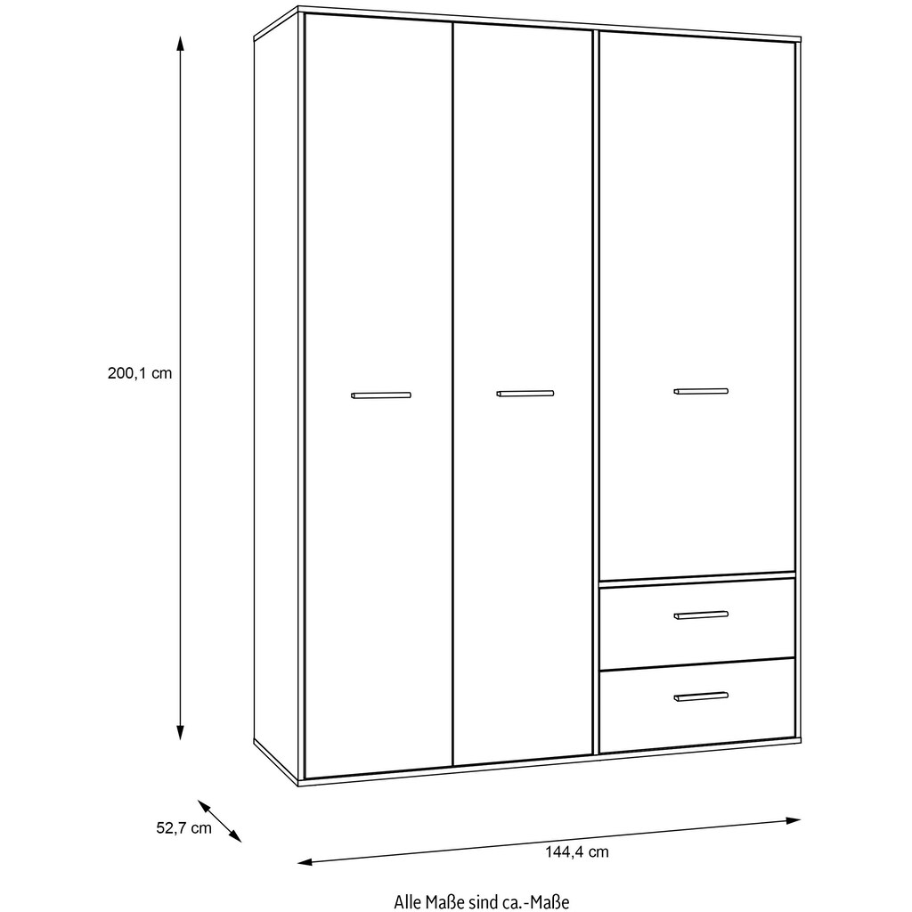 FORTE Drehtürenschrank