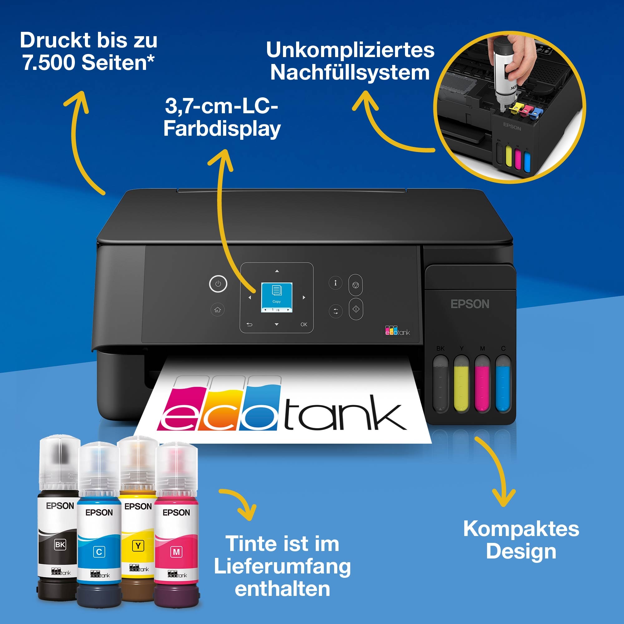 Epson Multifunktionsdrucker »EcoTank ET-2922«
