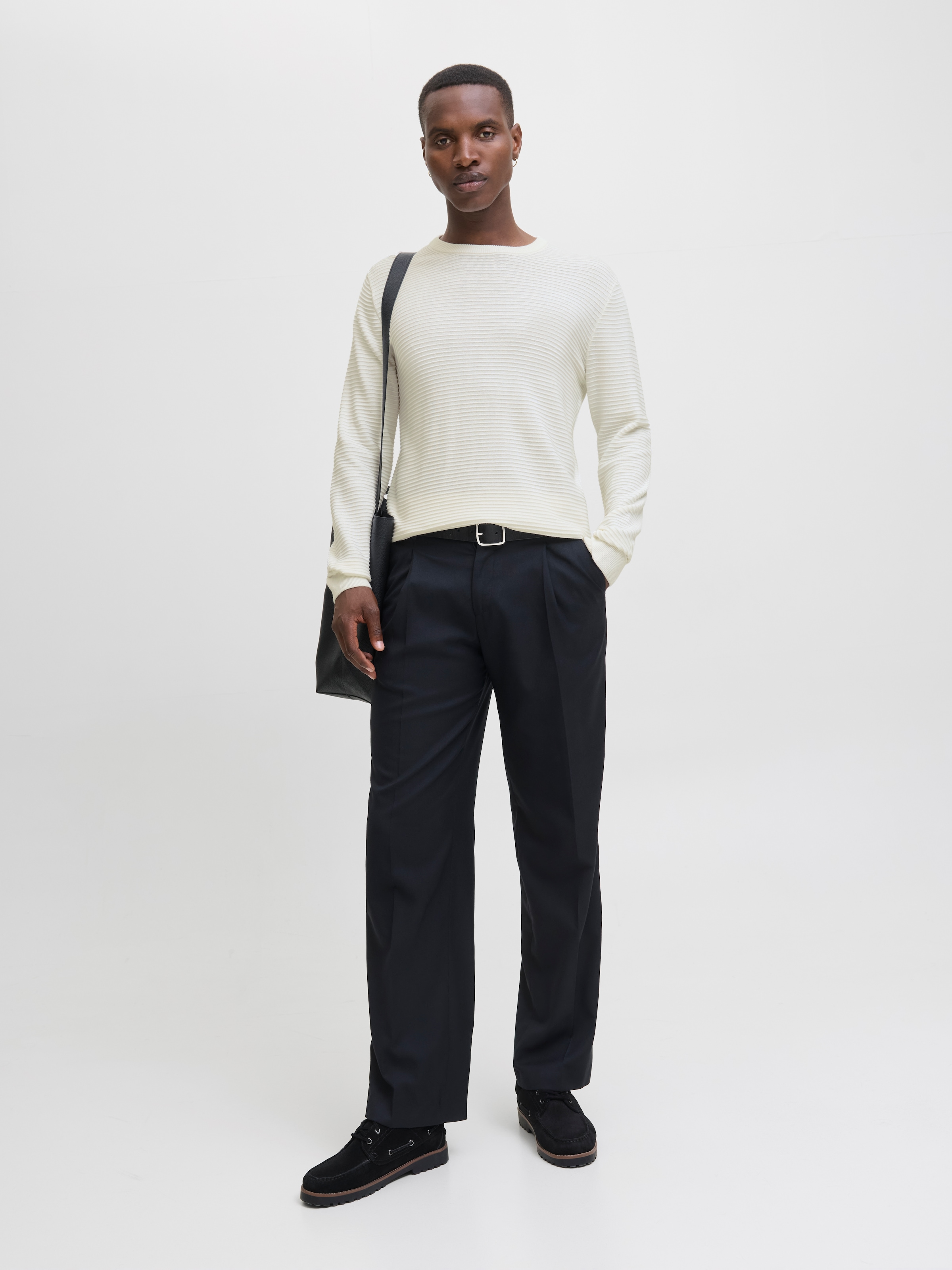 Jack & Jones Rundhalspullover »JJOTTO KNIT CREW NECK AW25«