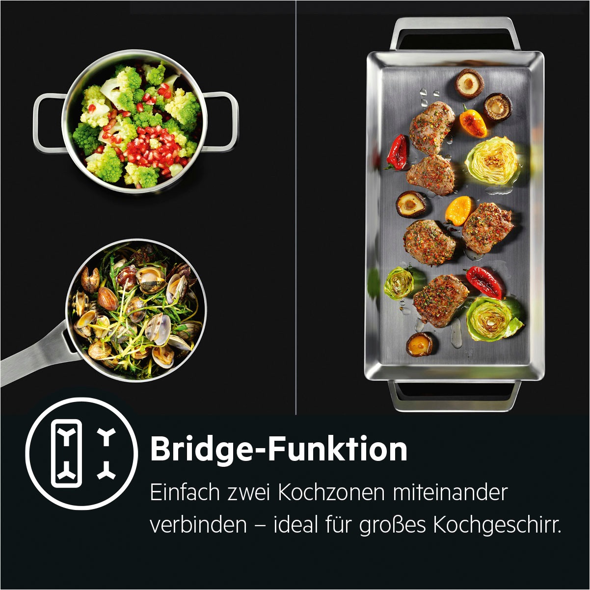 AEG Flex-Induktions-Kochfeld »IKE8444SXB 949597985«