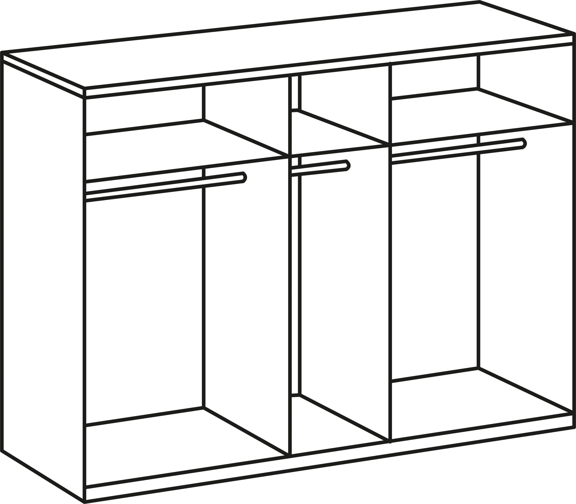 Wimex Kleiderschrank »New York«, in vielen Breiten, 208 oder 236cm hoch