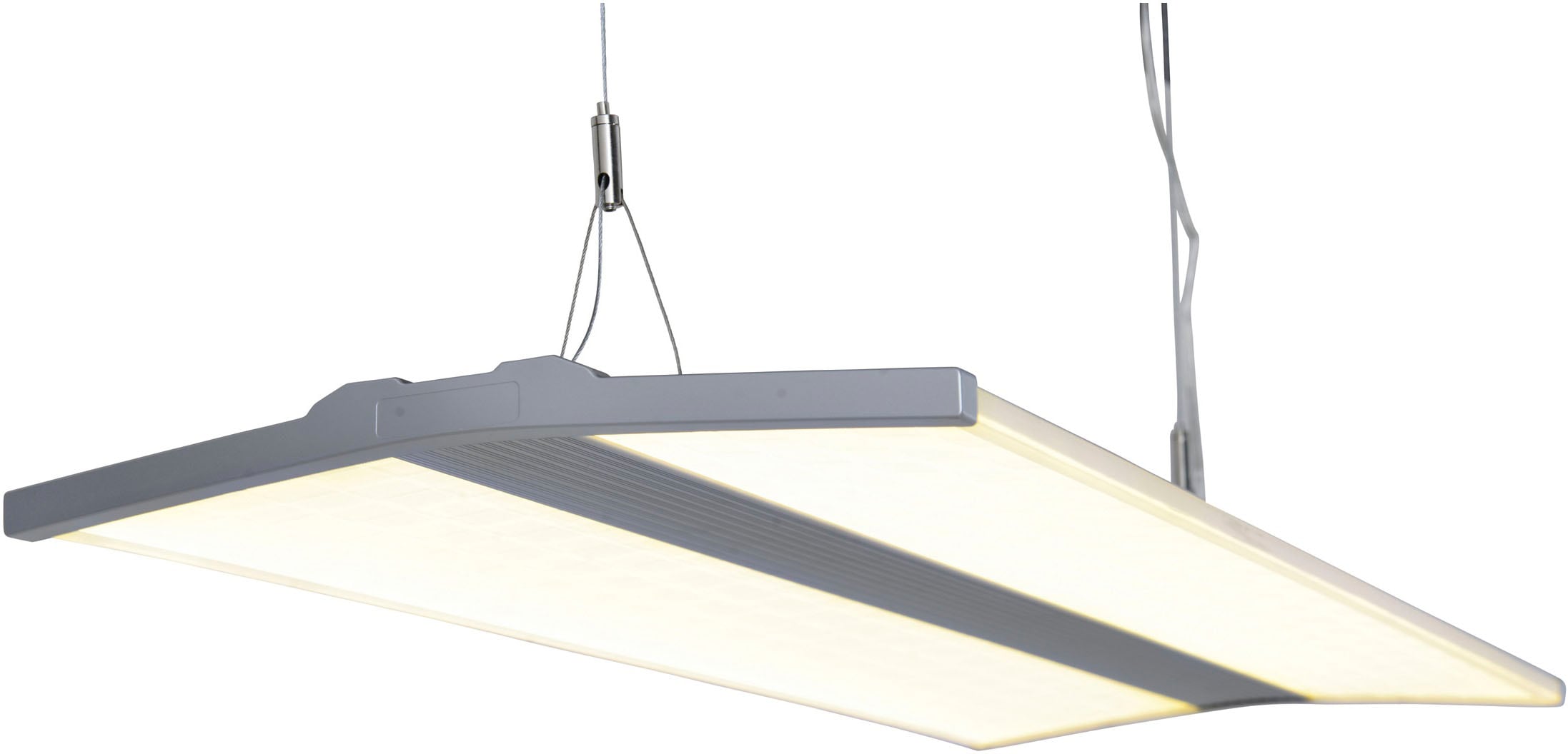näve LED Pendelleuchte »Foson«, 1 flammig, Büro/Arbeitszimmer Farbe grau Lichtfarbe neutralweiß L: 80cm B: 30cm