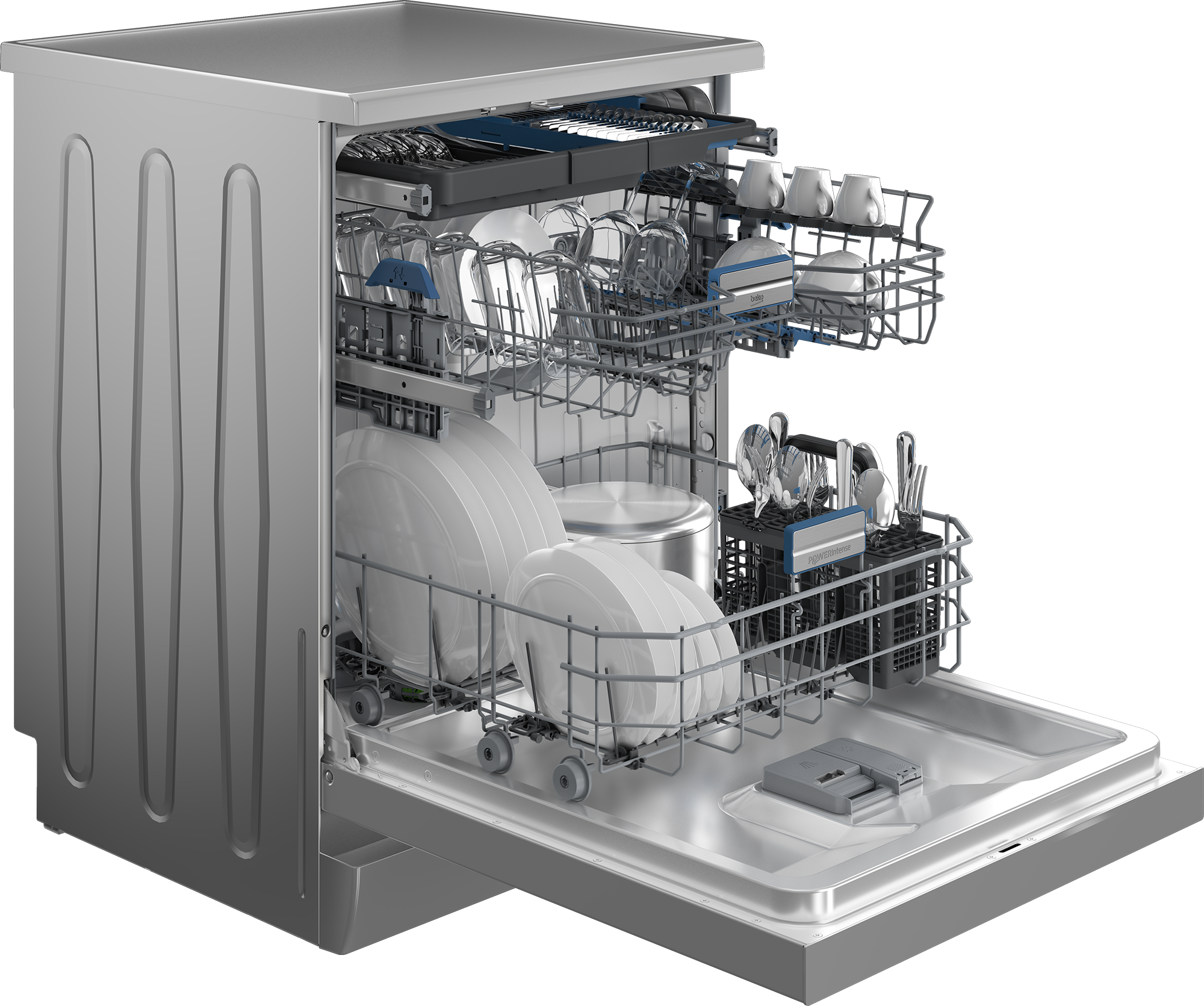 BEKO Standgeschirrspüler »BDFN36541XP« 8,9 l 15 tlg. Maßgedecke