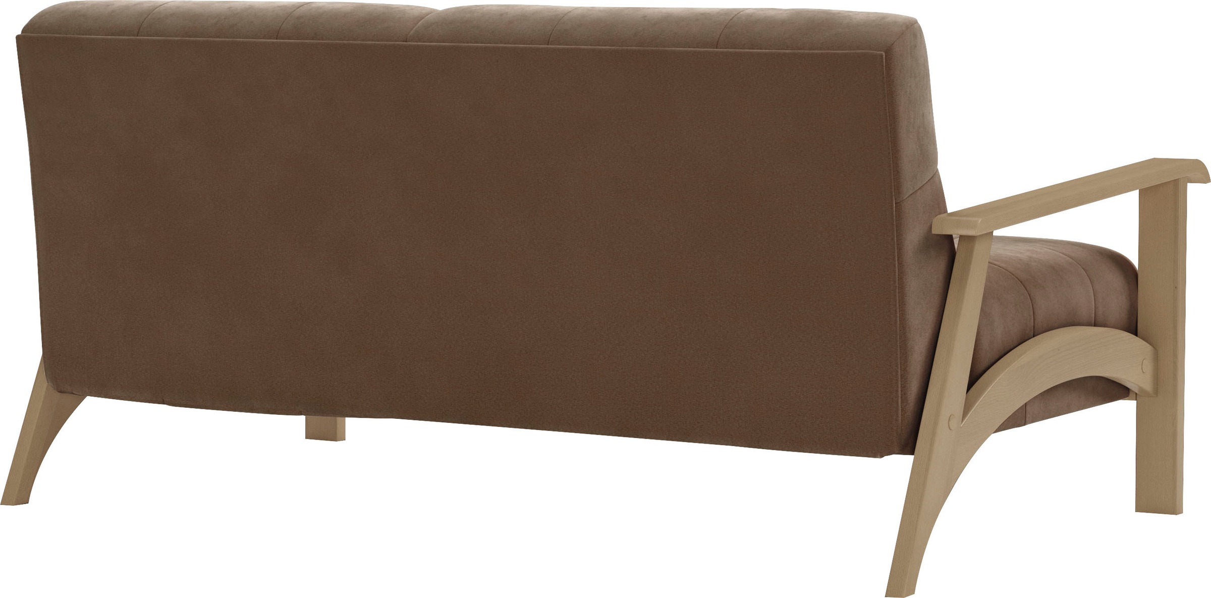 sit&more 2,5-Sitzer »Billund«, Armlehnen aus Buchenholz in natur, verschiedene Bezüge und Farben