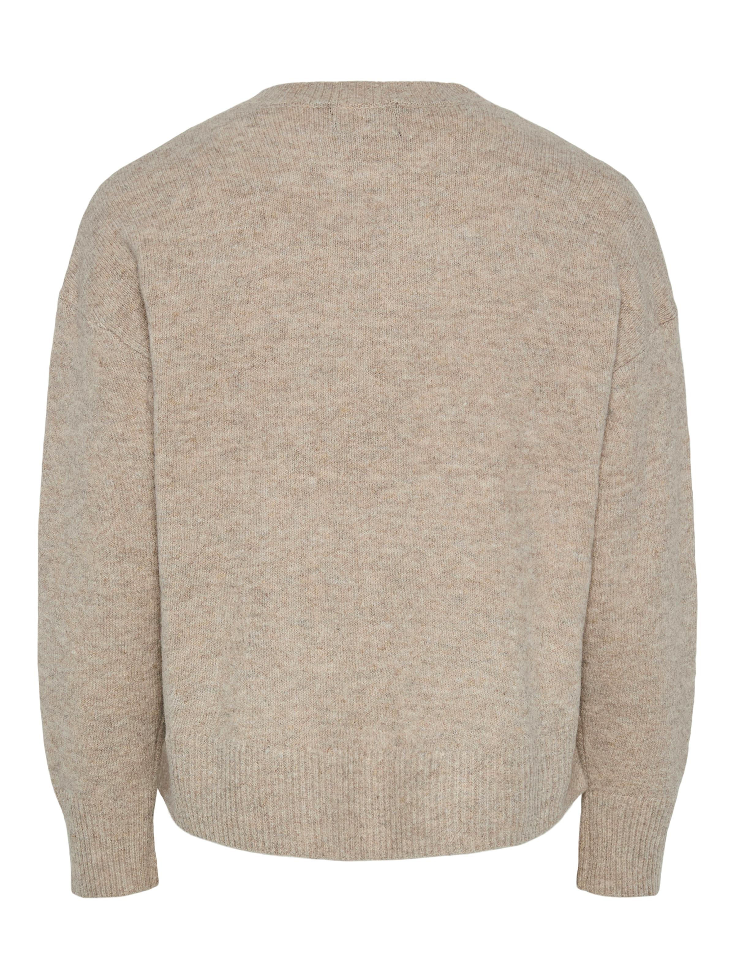 pieces Strickpullover »PCMALOU LS O-NECK CUTLINE KNIT NOOS BC«