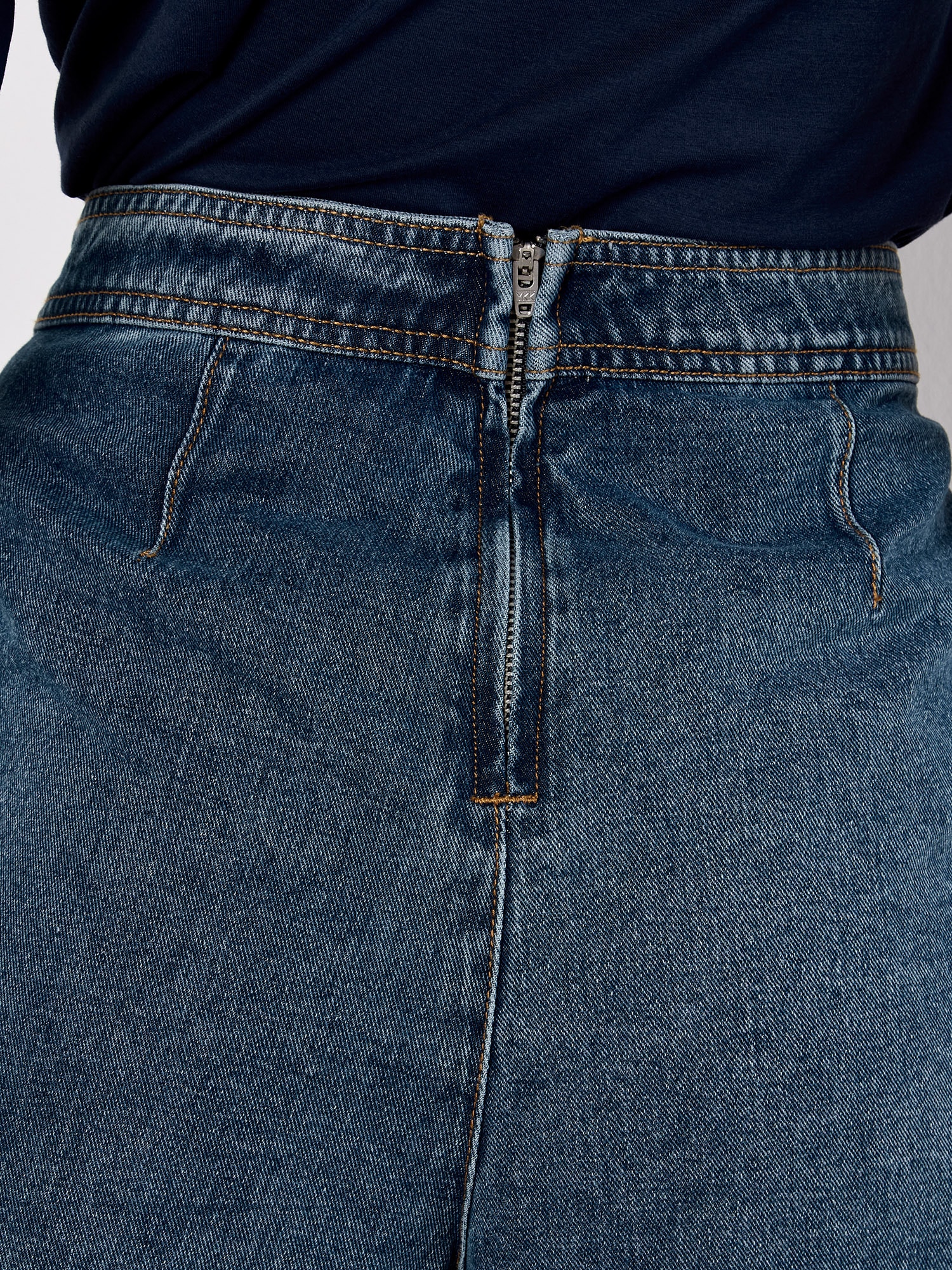 Apricot Minirock »Mini-Wickelrock aus Denim«