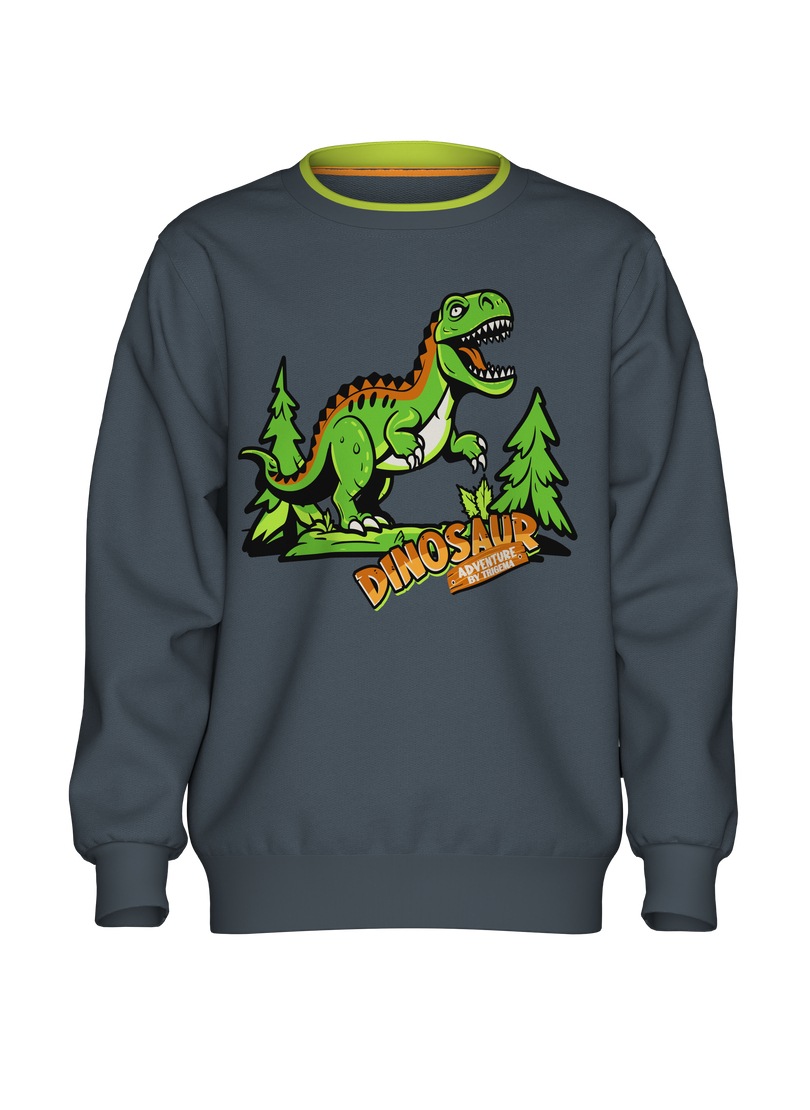 Trigema Sweatshirt »TRIGEMA Sweatshirt mit großem Dino-Printmotiv«
