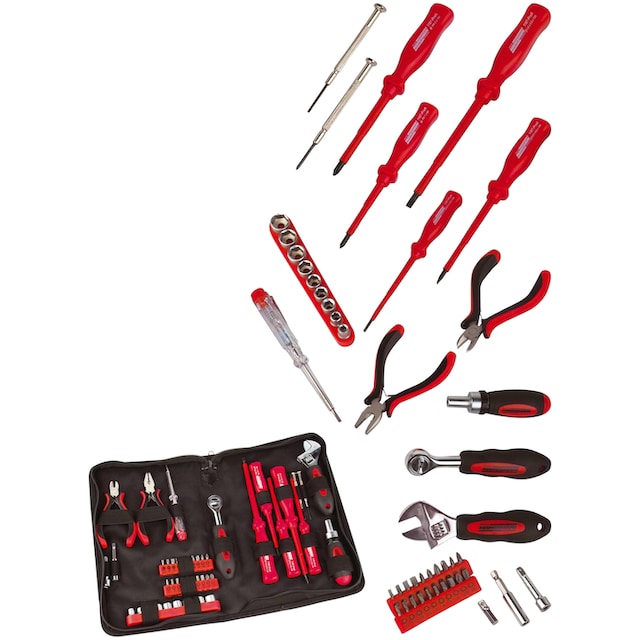 Brüder Mannesmann Werkzeuge Werkzeugset »Elektronik Tool Kit«, 45-tlg., für  Elektronik-Arbeiten online kaufen | mit 3 Jahren XXL Garantie