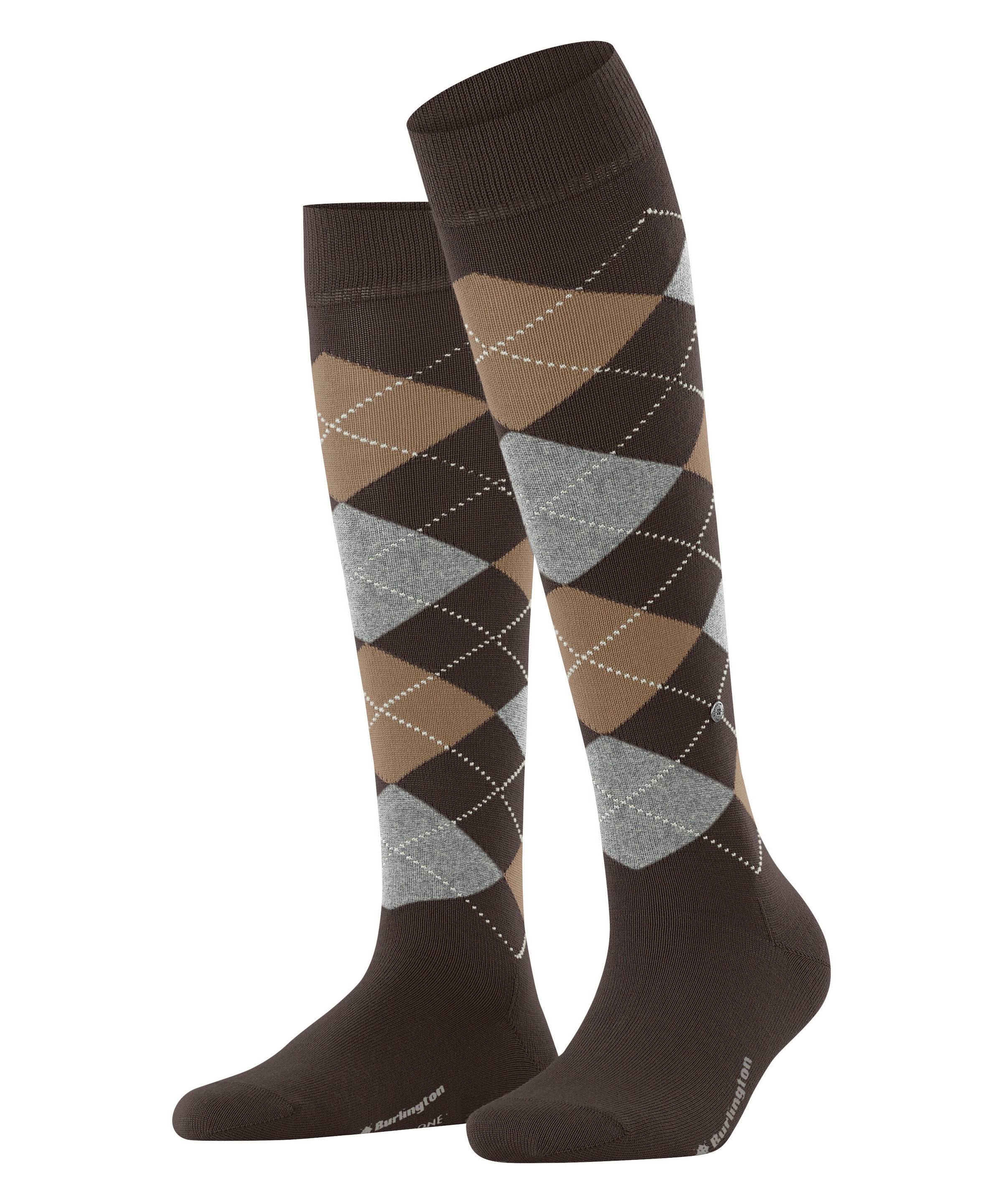 Burlington Kniestrümpfe »Marylebone« Einheitsgröße 36-41, wärmende Wollmischung, Argyle-Muster