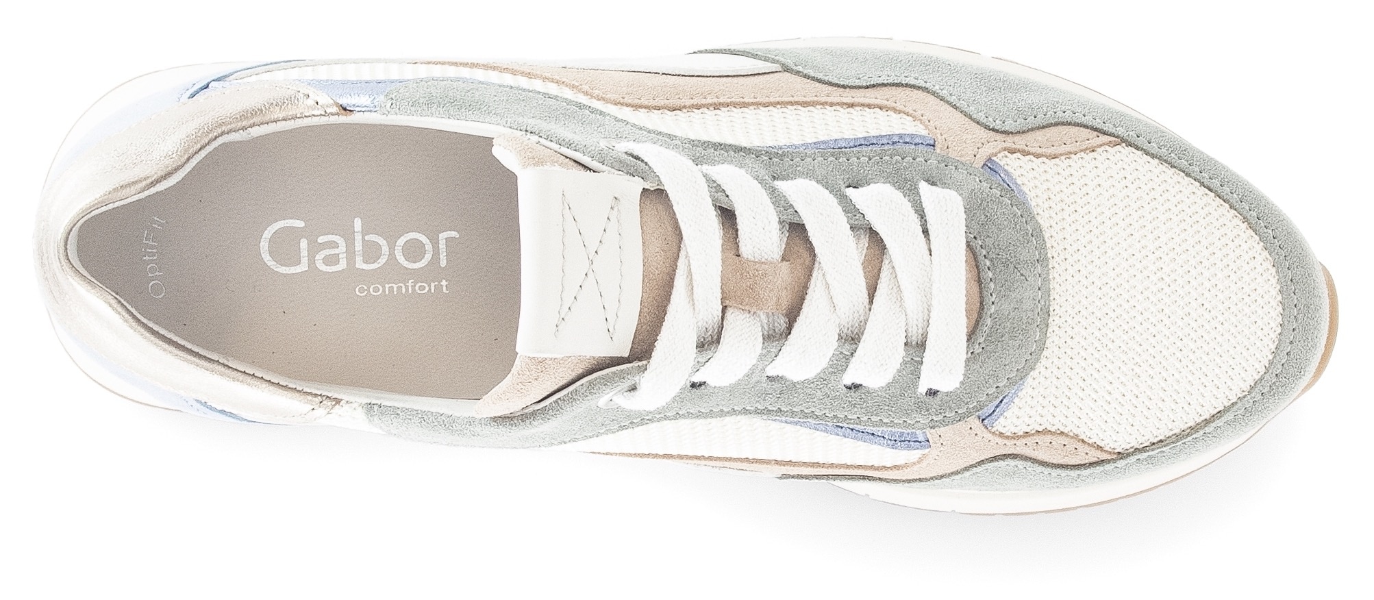 Gabor Sneaker »DAVOS«, mit OPTIFIT-Wechselfußbett, Freizeitschuh, Halbschuh, Schnürschuh