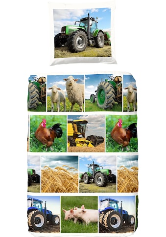 good morning Kinderbettwäsche »Agri«, (2 tlg.), mit Traktoren bedruckt kaufen