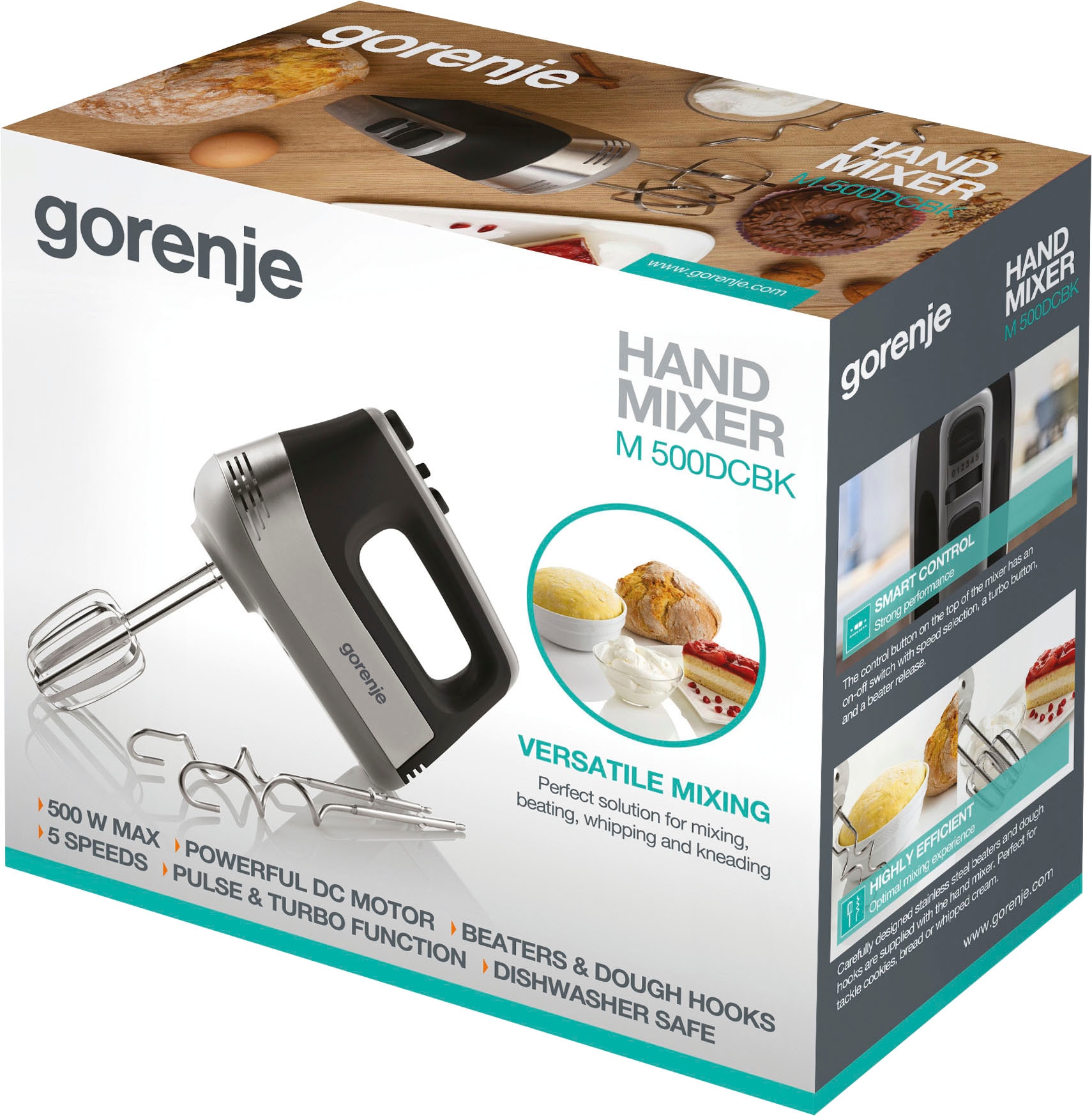 GORENJE Handmixer »M 500 DCBK«, 500 W, 500 Watt Motor