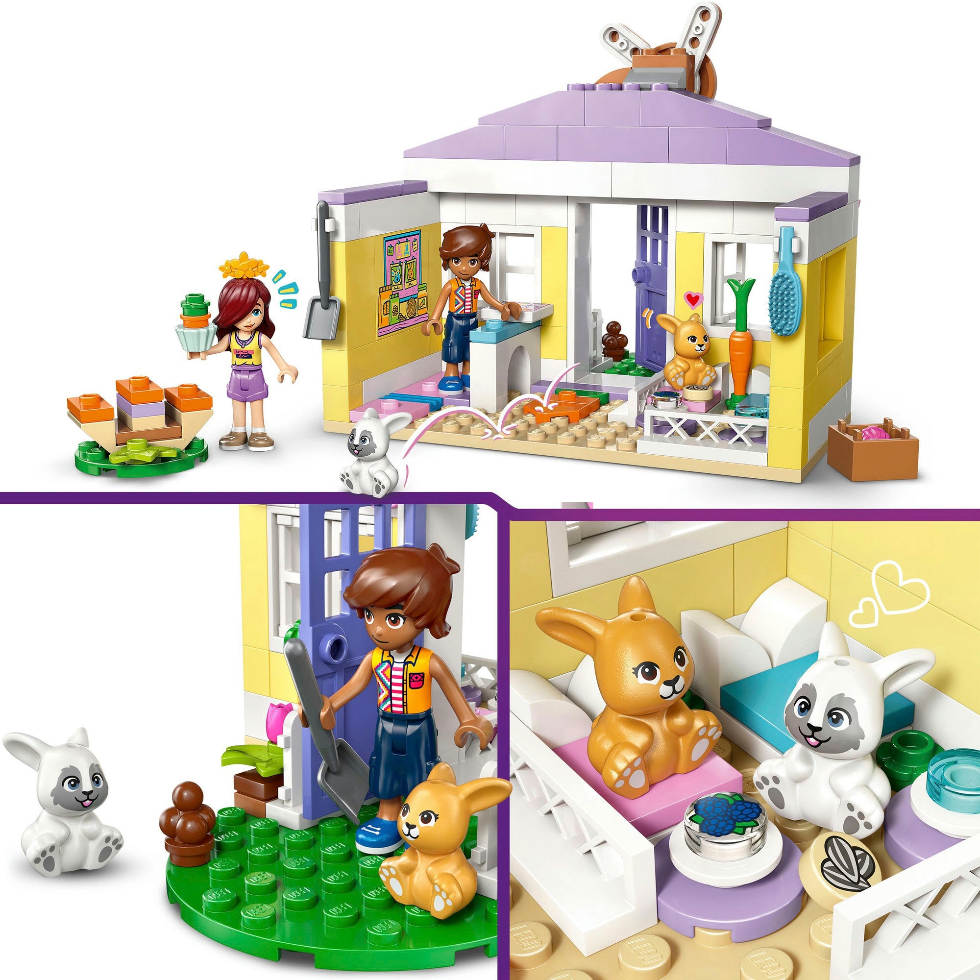 LEGO® Konstruktionsspielsteine »Heartlake City Hasenhotel (42679), LEGO Friends« Made in Europe