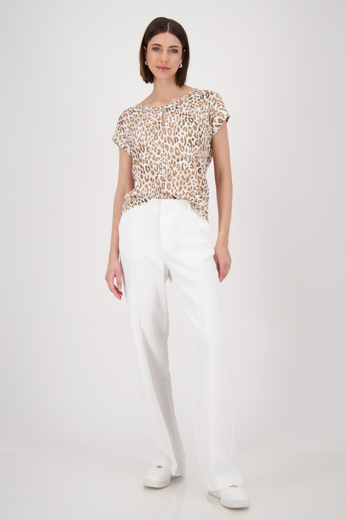 Monari Rundhalsshirt, mit Animalprint