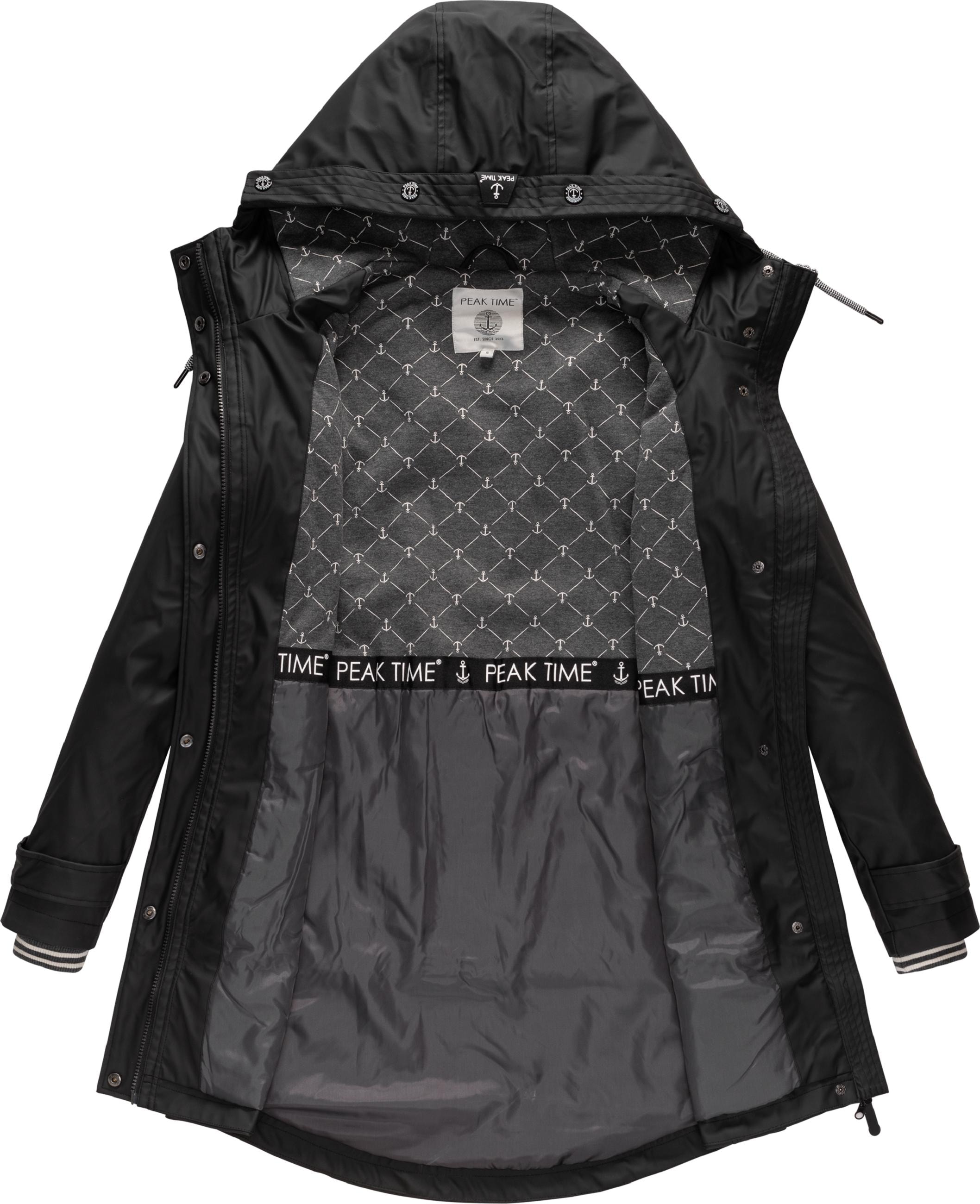 Regenmantel »Regenjacke L60042«, stylisch taillierter Regenmantel für Damen