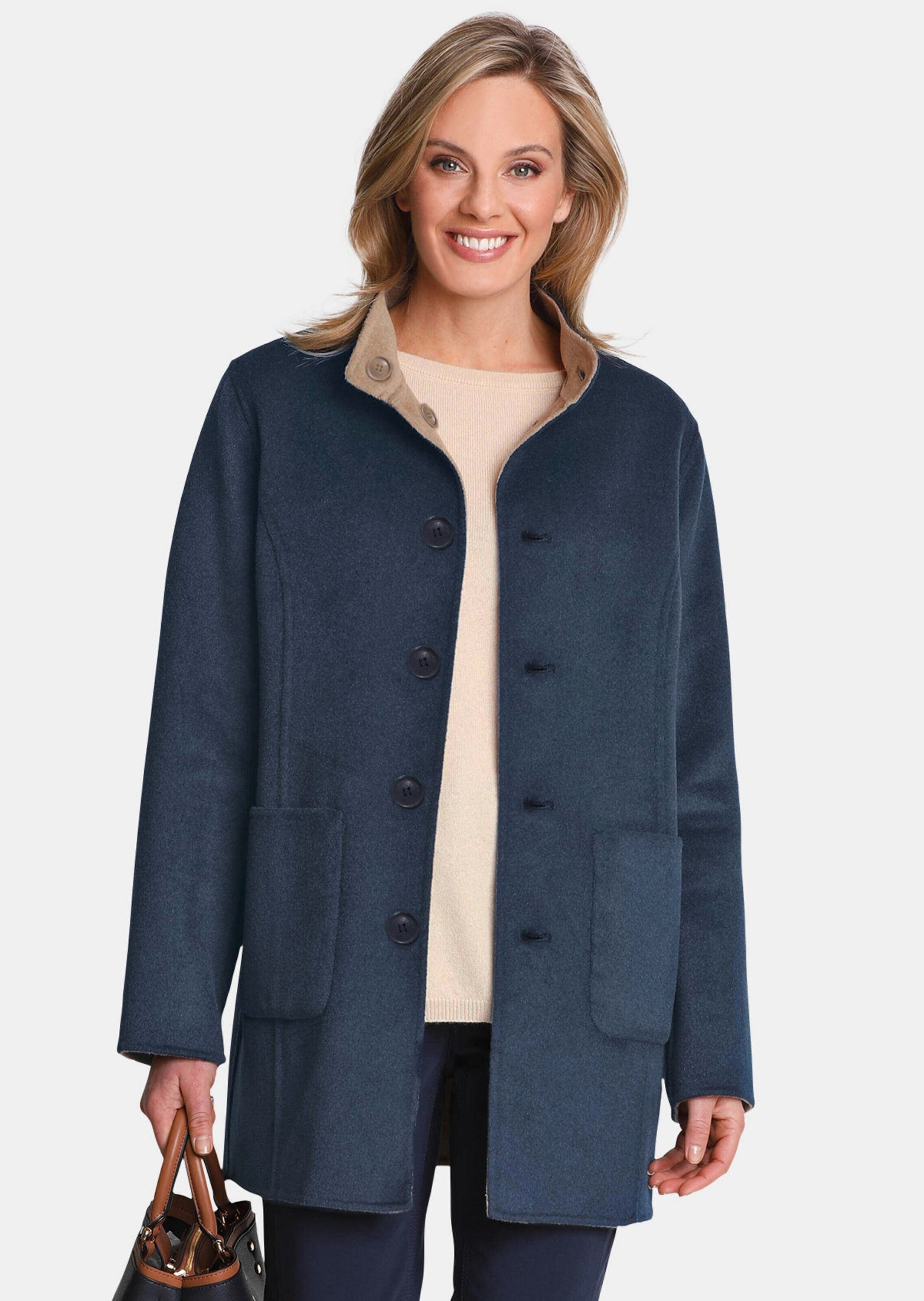 GOLDNER Langmantel »Kurzgröße Hochwertiger Wendemantel« Ohne