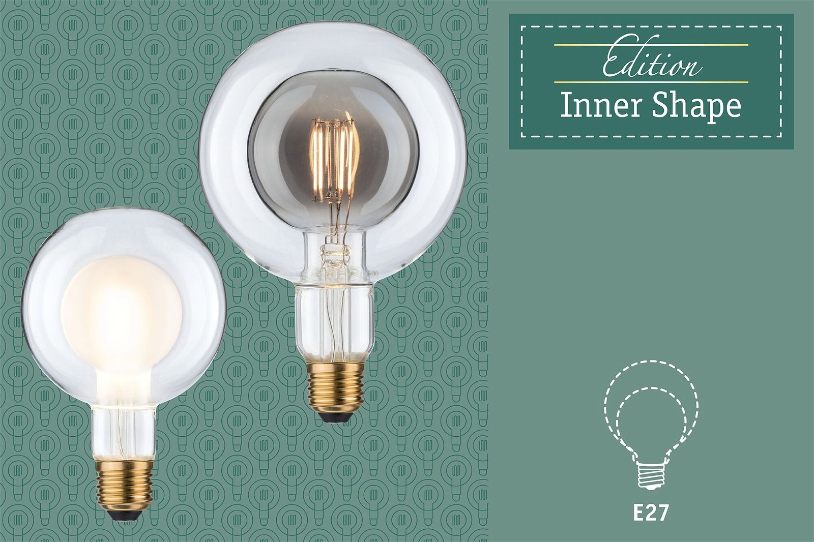 Paulmann LED-Leuchtmittel »G95 Inner Shape 270lm smoke 4W 2700K 230V«, 1 St., Warmweiß
