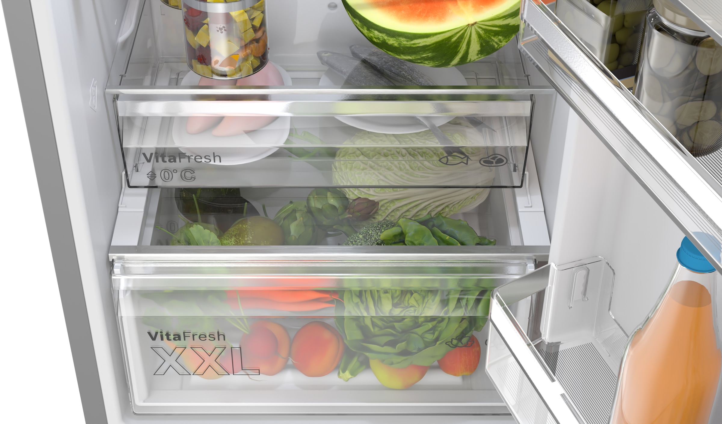 BOSCH Kühl-/Gefrierkombination Serie 4 »KGN362LAF« 186 cm hoch 60 cm breit